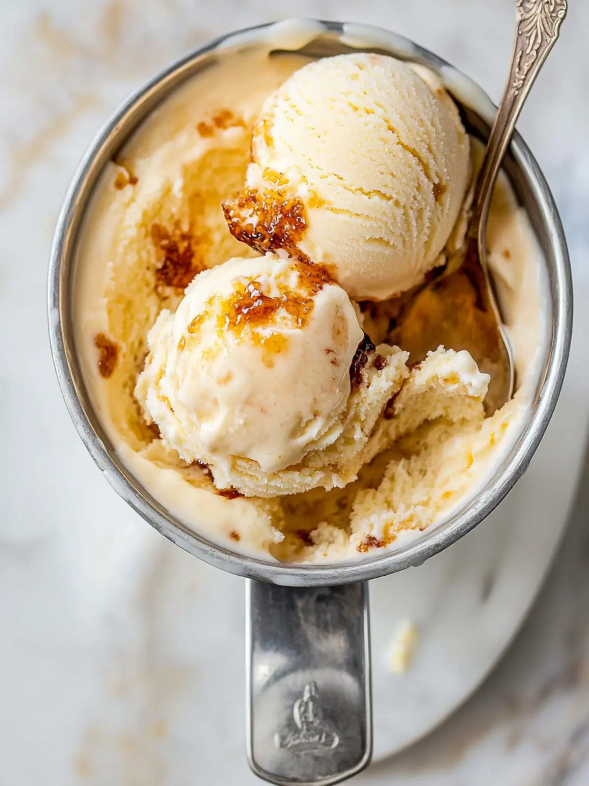 Indulge in Homemade Crème Brûlée Ice Cream Bliss 2 Homemade Crème Brûlée Ice Cream