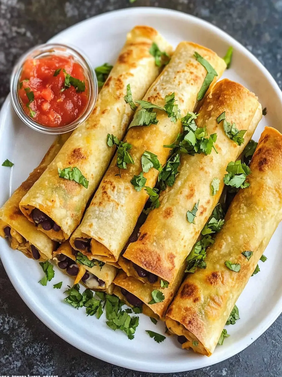 Delectable Creamy Black Bean Taquitos for Dinner Bliss 3 Creamy Black Bean Taquitos