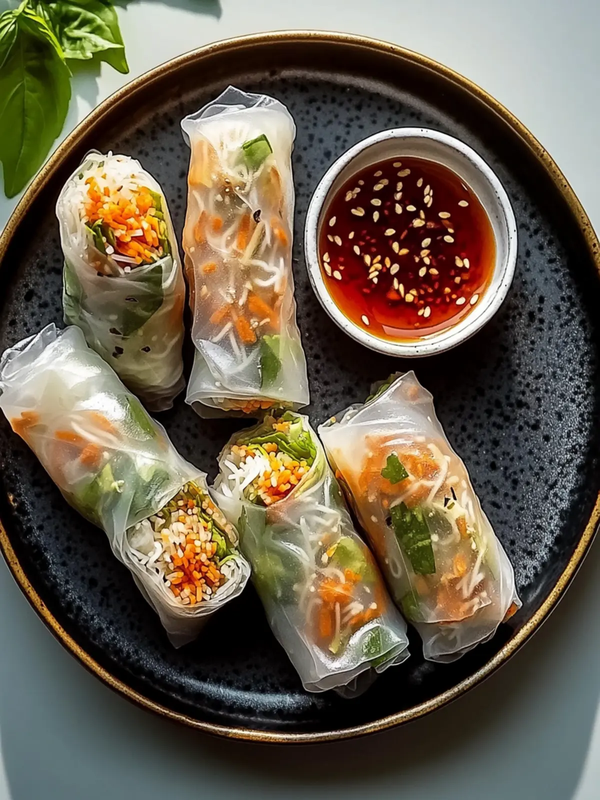 Delicious Air Fryer Rice Paper Noodle Rolls You Can Customize 4 Air Fryer Rice Paper Noodle Rolls