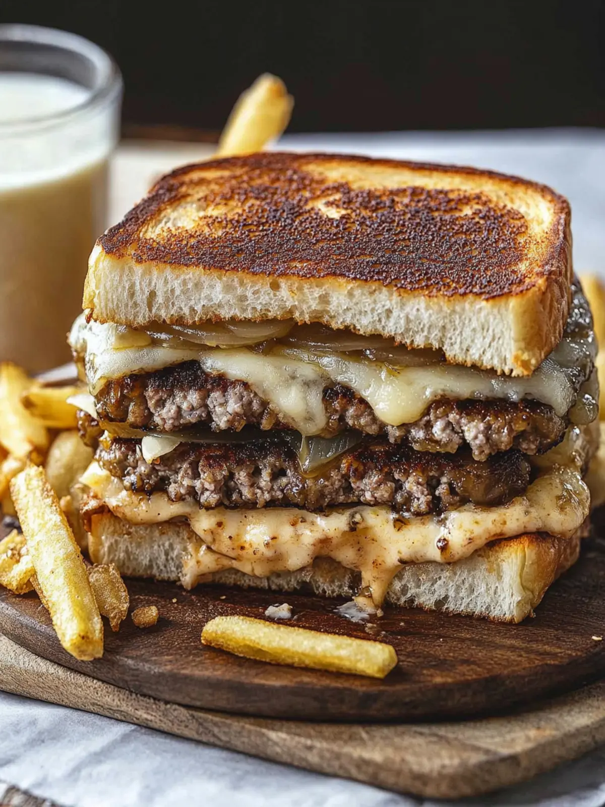 Double Decker French Onion Patty Melt That Steals Hearts 3 Double Decker French Onion Patty Melt