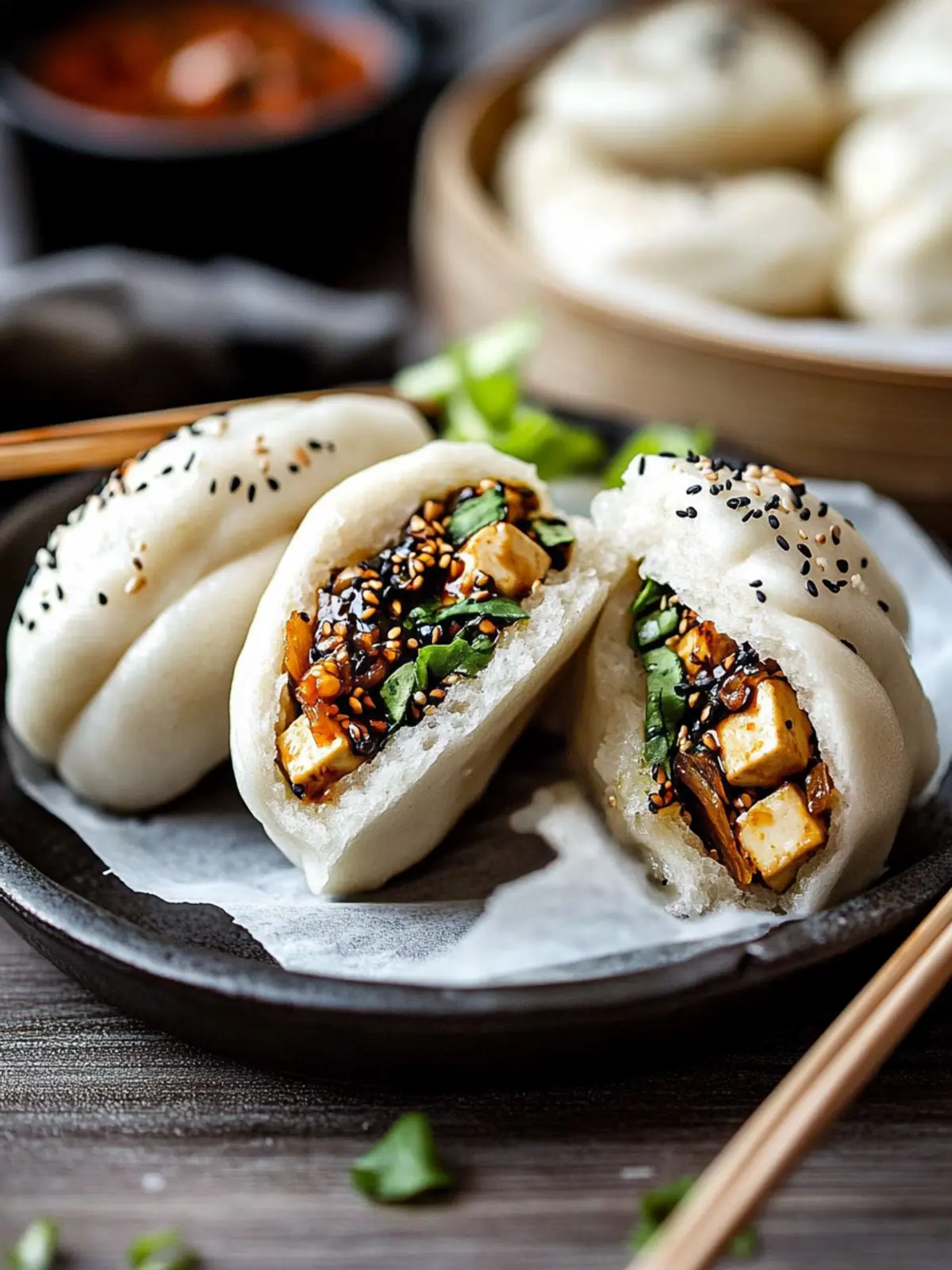 Deliciously Soft Steamed Vegan Hoisin Tofu Bao Recipe 4 Steamed Vegan Hoisin Tofu Bao