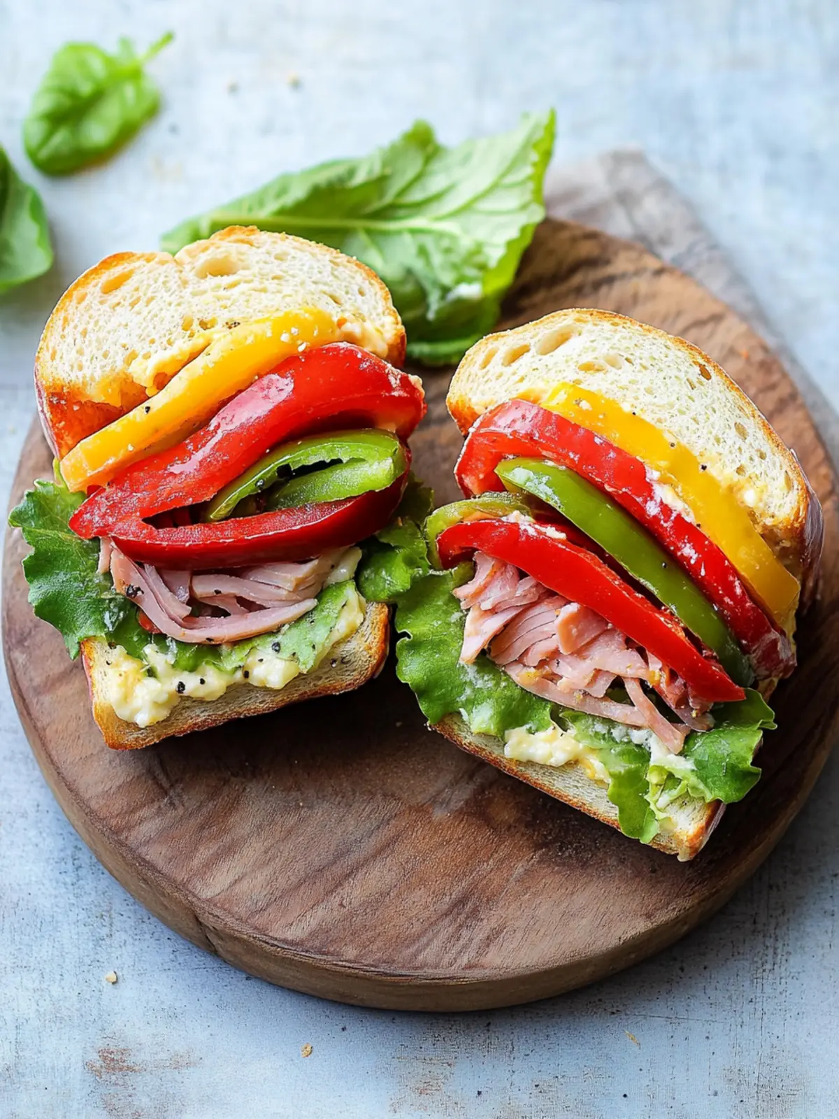 Delicious Bell Pepper Sandwich: A Fresh Twist on Flavor! 3 Bell Pepper Sandwich