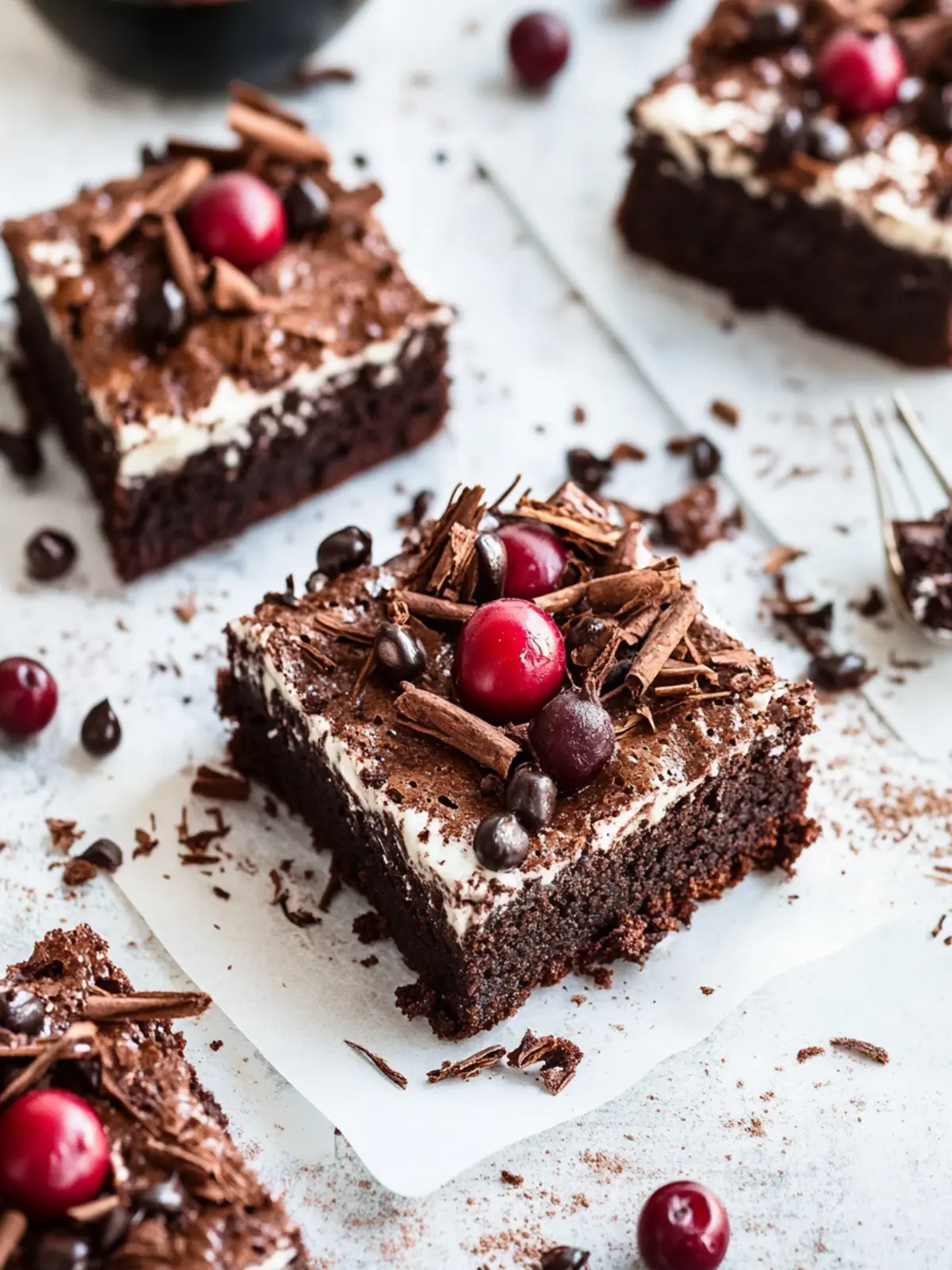 Decadent Black Forest Brownies with Cherry Bliss Delight 3 Black Forest Brownies