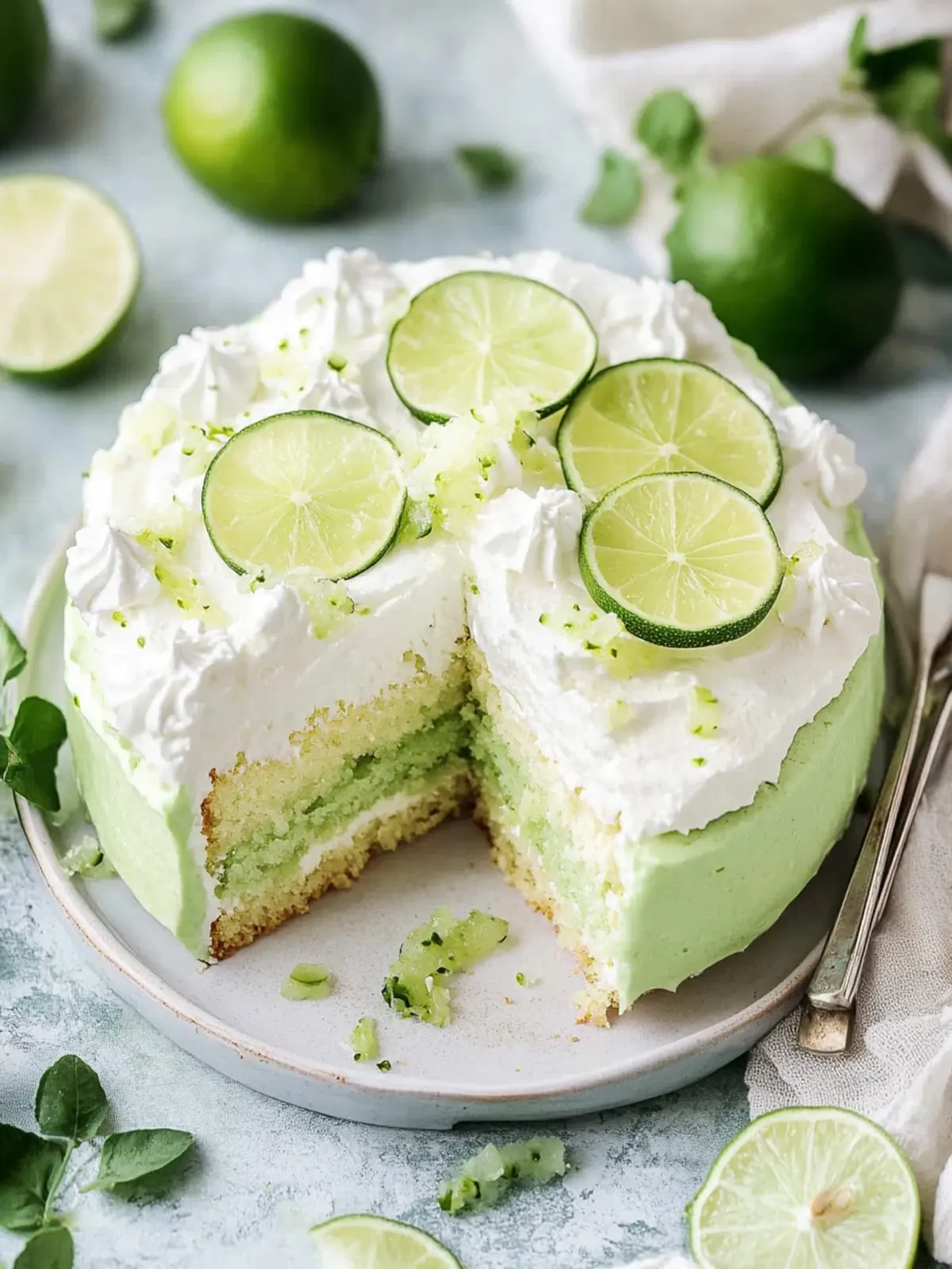 Moist Lime Cake: Your Quick Recipe for Festive Flavor 2 Lime Cake