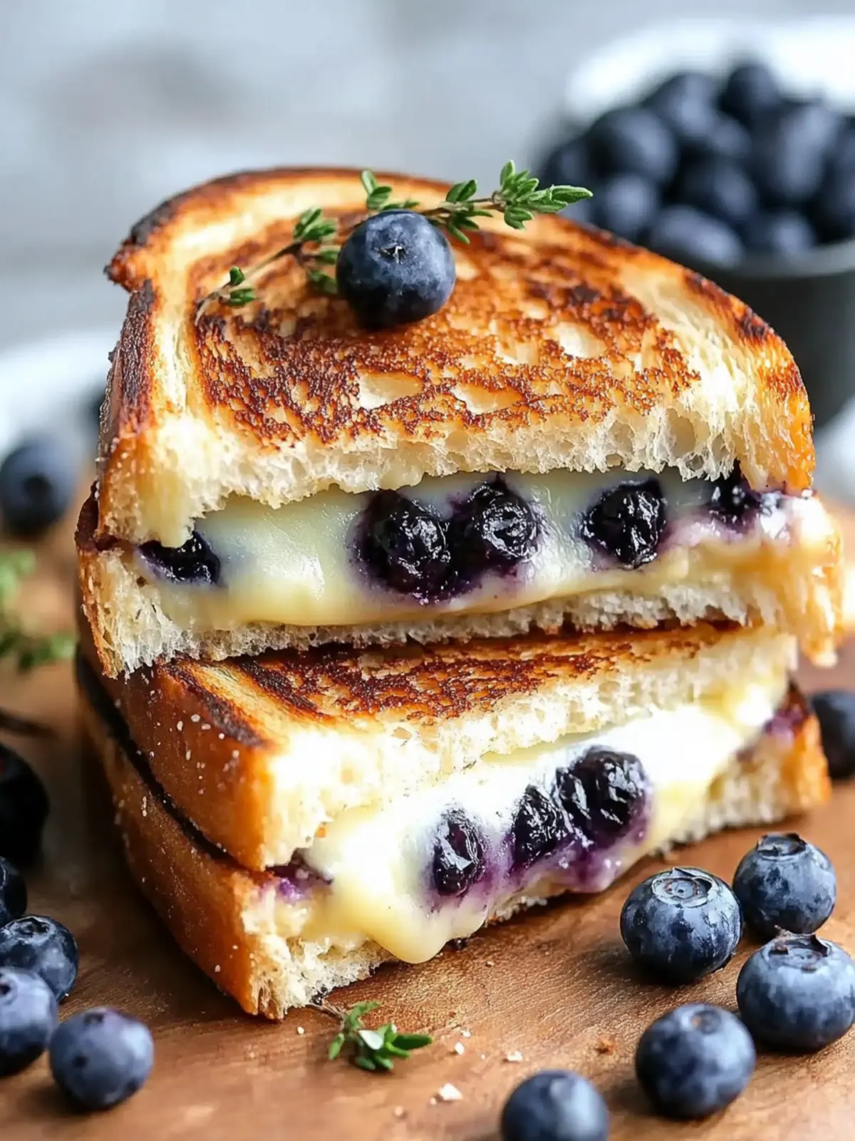 Delicious Crispy Blueberry Grilled Cheese for Gourmet Bliss 3 Crispy Blueberry Grilled Cheese