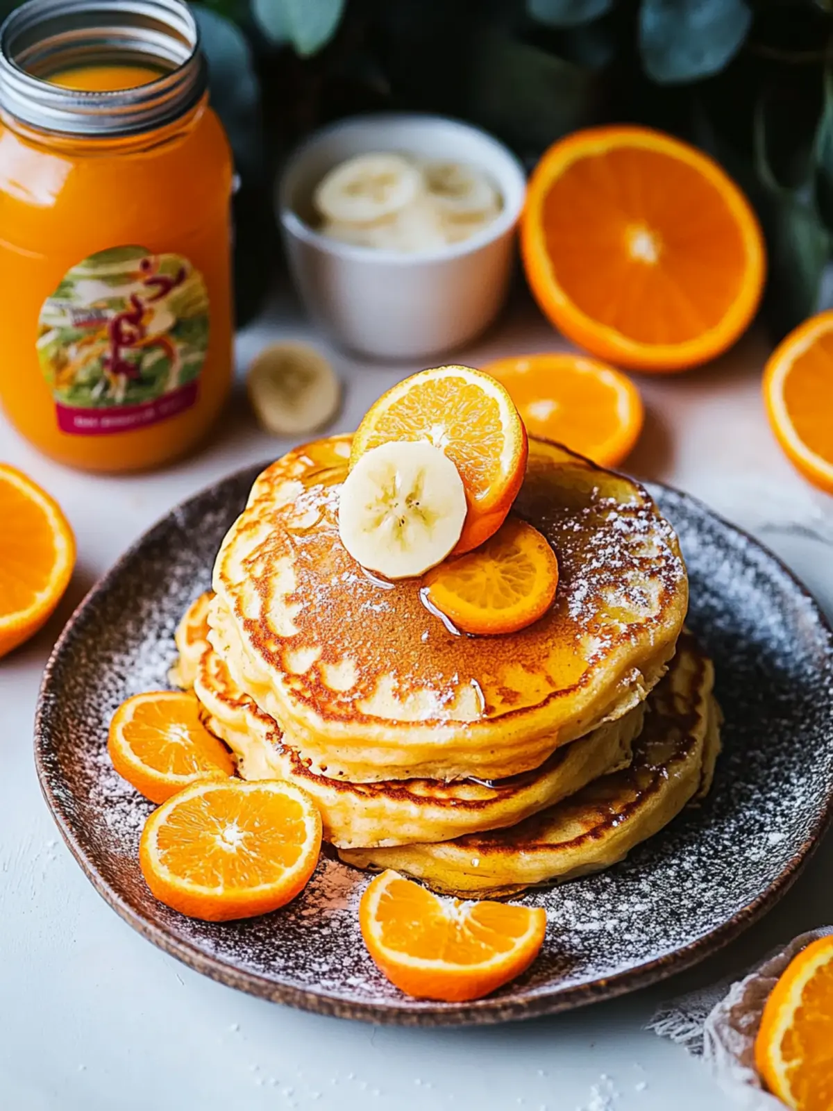 Fluffy Orange Pancakes with Creamy Syrup You’ll Love 4 Orange Pancakes