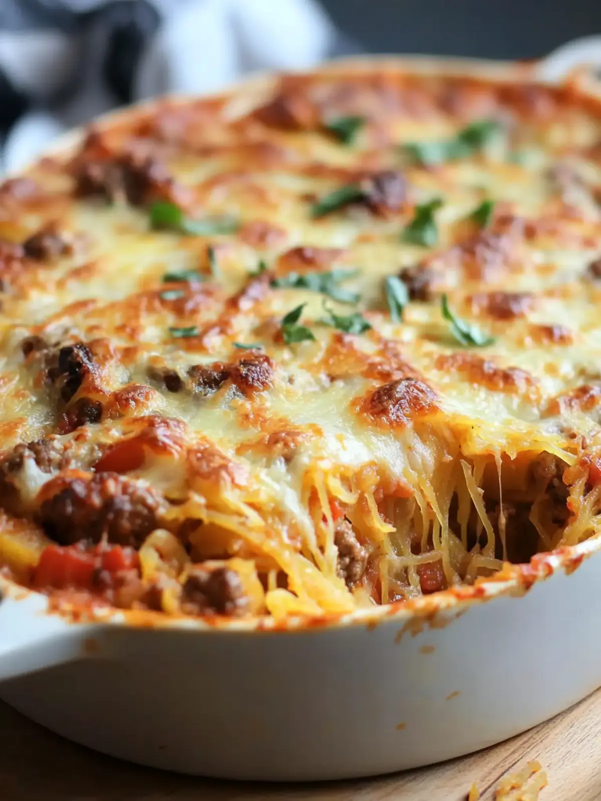 Savor the Flavor: Sausage and Peppers Spaghetti Squash Casserole 4 Sausage and Peppers Spaghetti Squash Casserole