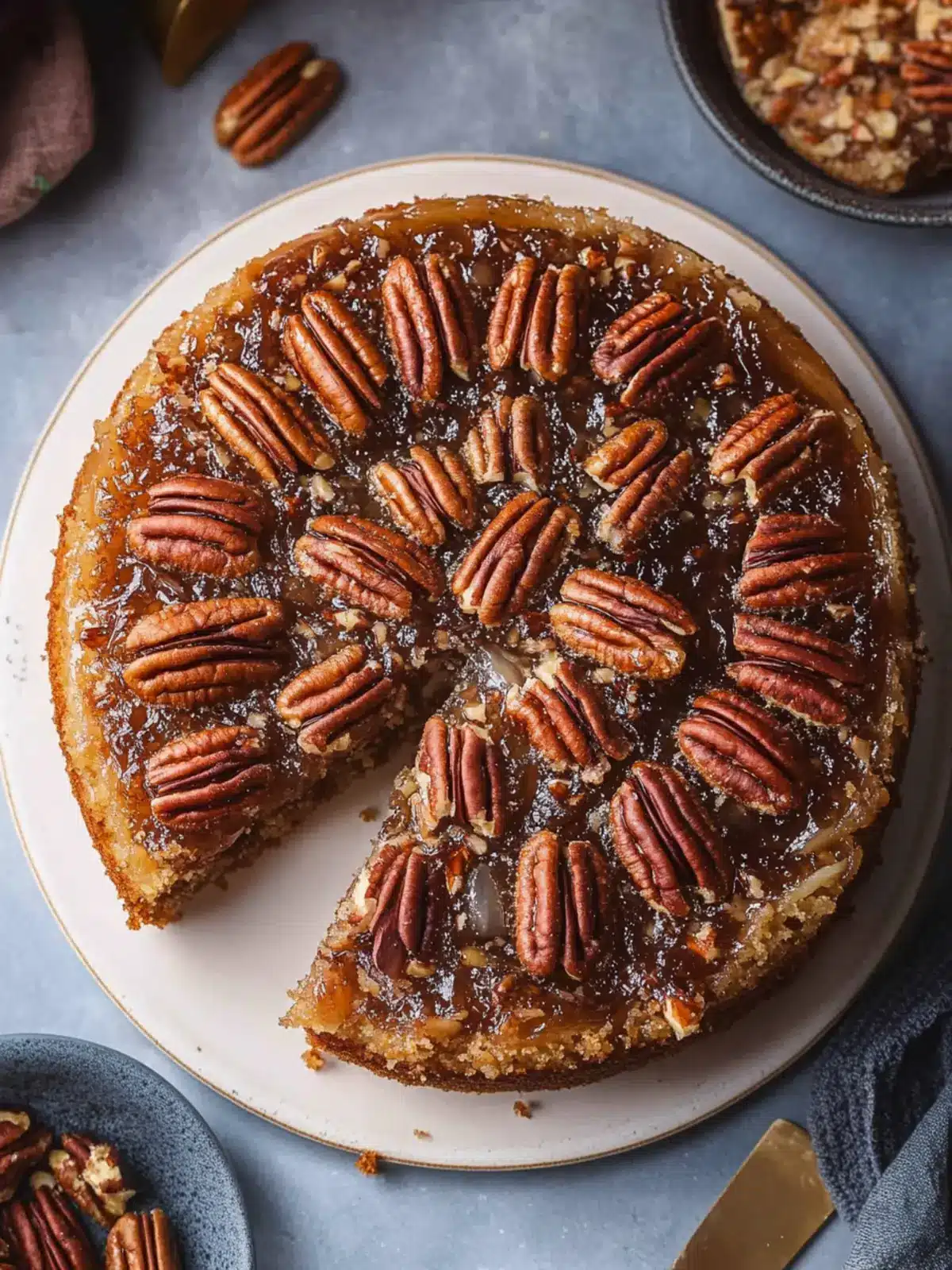 Decadent Vegan Pecan Upside Down Cake for Sweet Moments 5 Vegan Pecan Upside Down Cake