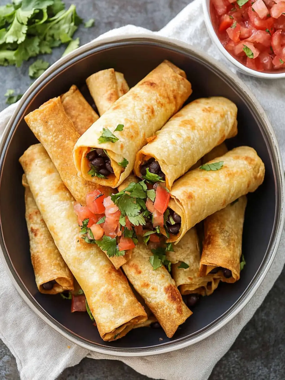 Delectable Creamy Black Bean Taquitos for Dinner Bliss 4 Creamy Black Bean Taquitos