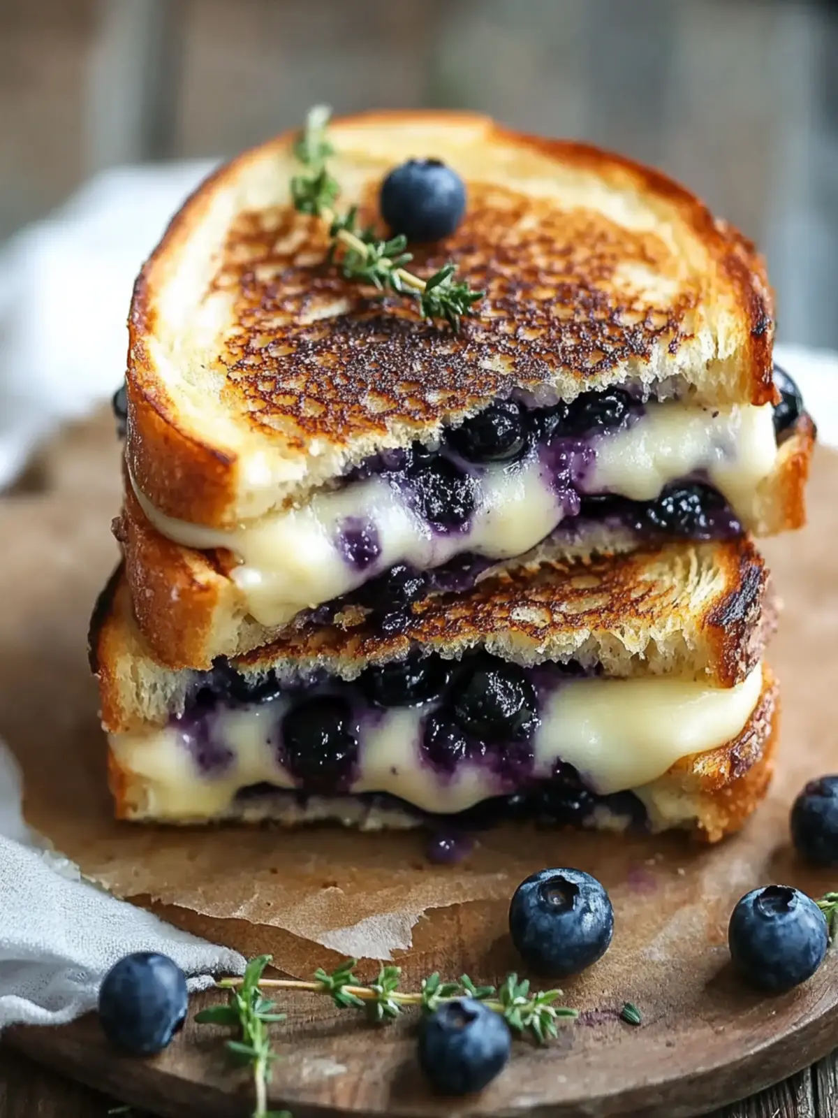 Delicious Crispy Blueberry Grilled Cheese for Gourmet Bliss 4 Crispy Blueberry Grilled Cheese