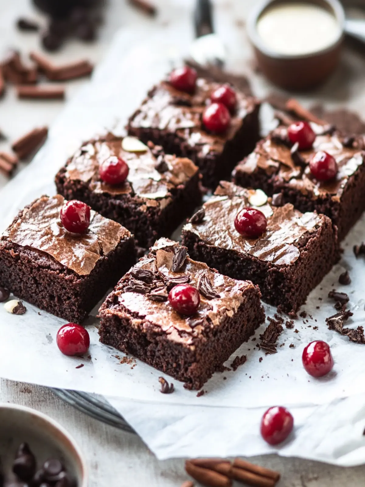 Decadent Black Forest Brownies with Cherry Bliss Delight 5 Black Forest Brownies