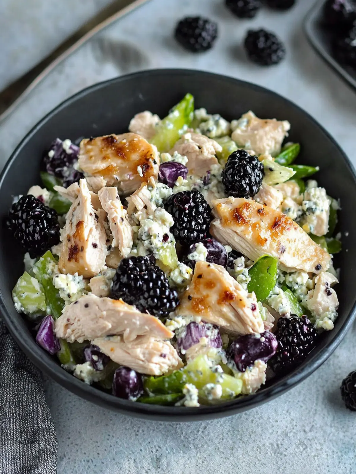 Delicious Low Carb Blackberry Cottage Cheese Chicken Salad 4 Low Carb Blackberry Cottage Cheese Chicken Salad