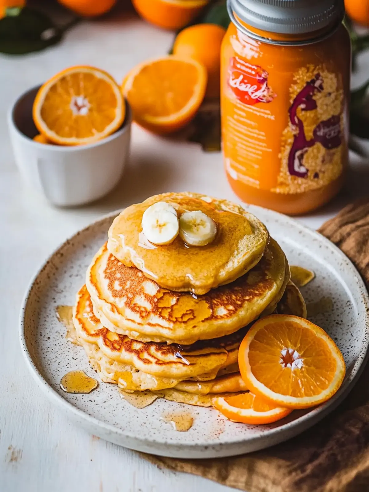 Fluffy Orange Pancakes with Creamy Syrup You’ll Love 2 Orange Pancakes