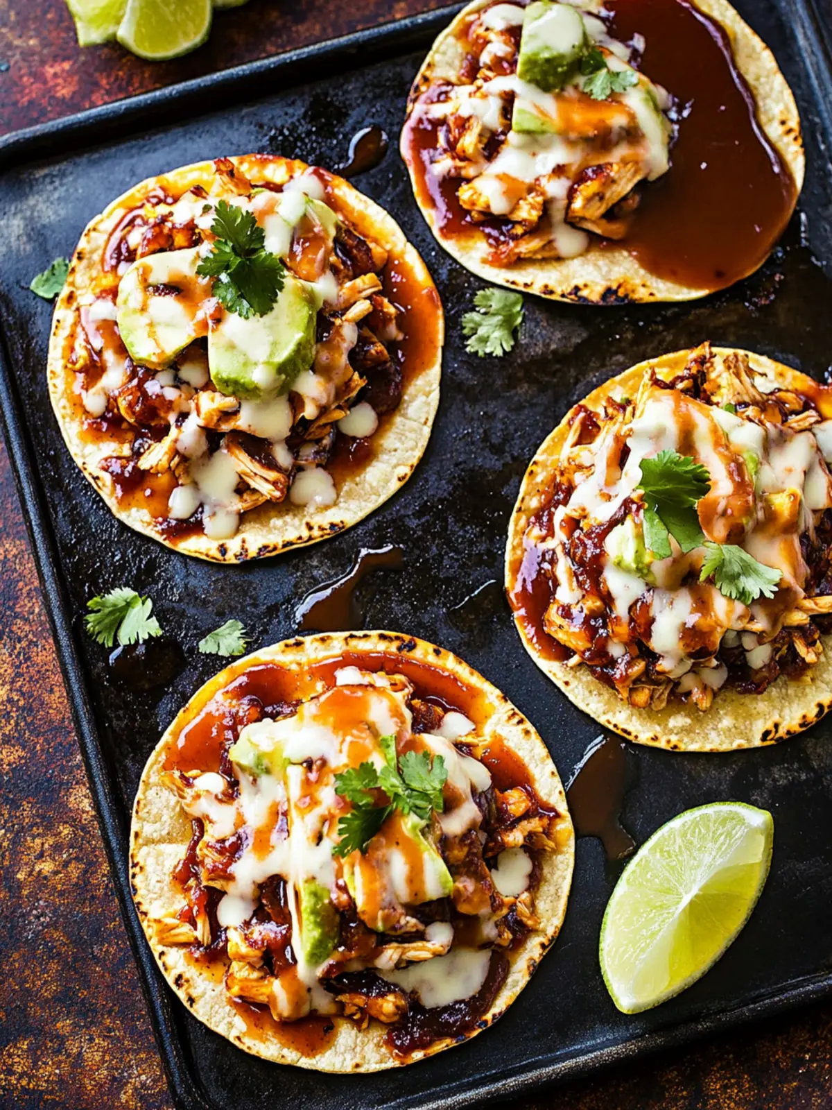 Zesty Barbecue Chicken Tostadas for an Easy Home Feast 2 Barbecue Chicken Tostadas