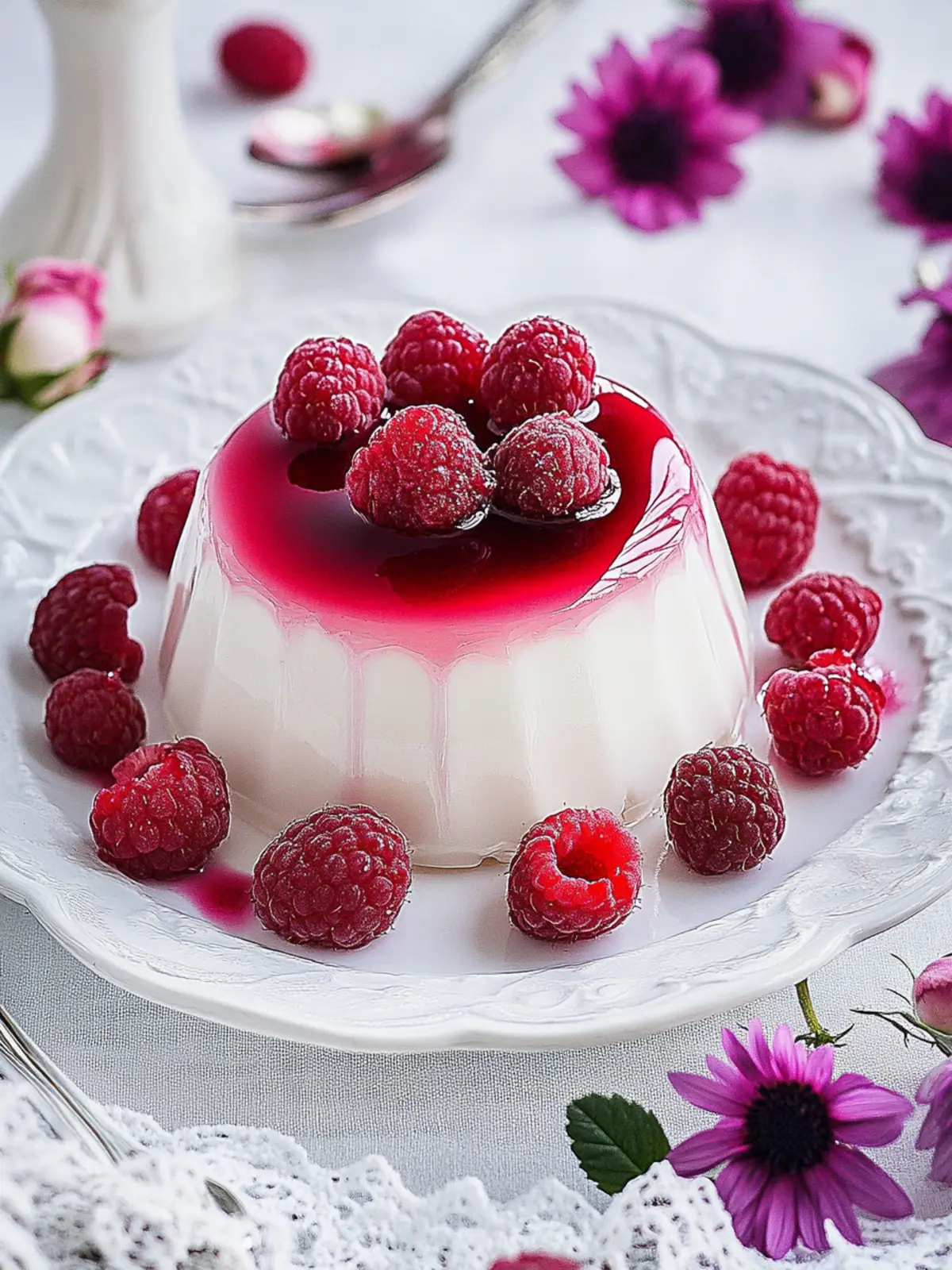 Delight in Raspberry Rose Flummery for a Dreamy Dessert 2 Raspberry Rose Flummery