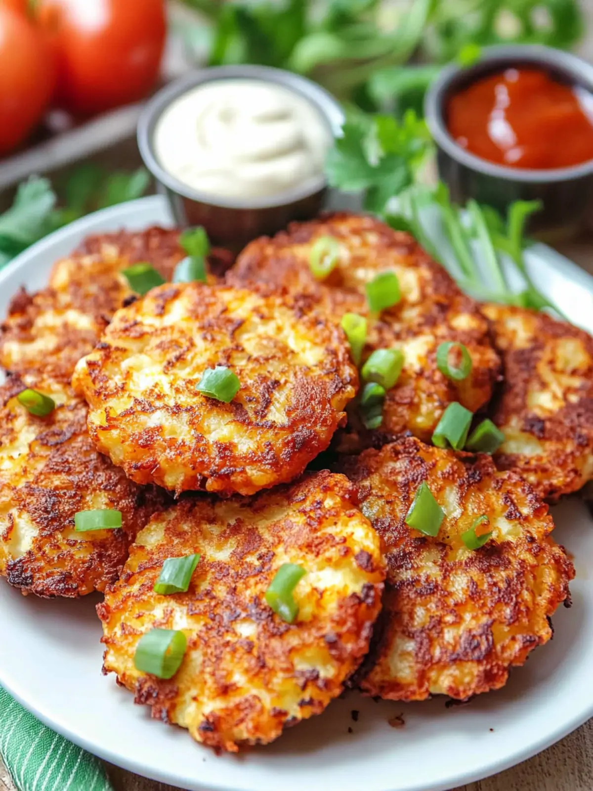 Delicious Air Fryer Cauliflower Hash Browns for Guilt-Free Munching 5 Air Fryer Cauliflower Hash Browns