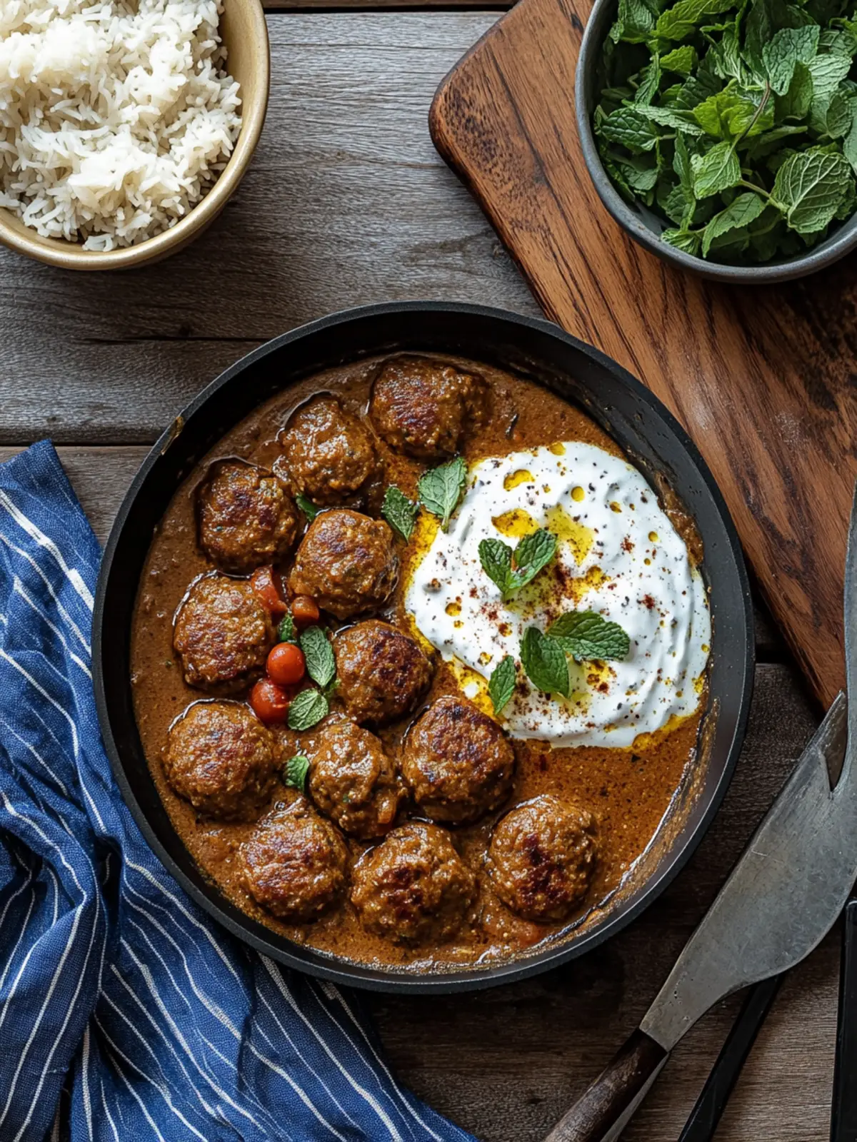 Lamb Kofta Curry with Mint Yoghurt: A Flavorful Journey Home 3 Lamb Kofta Curry with Mint Yoghurt