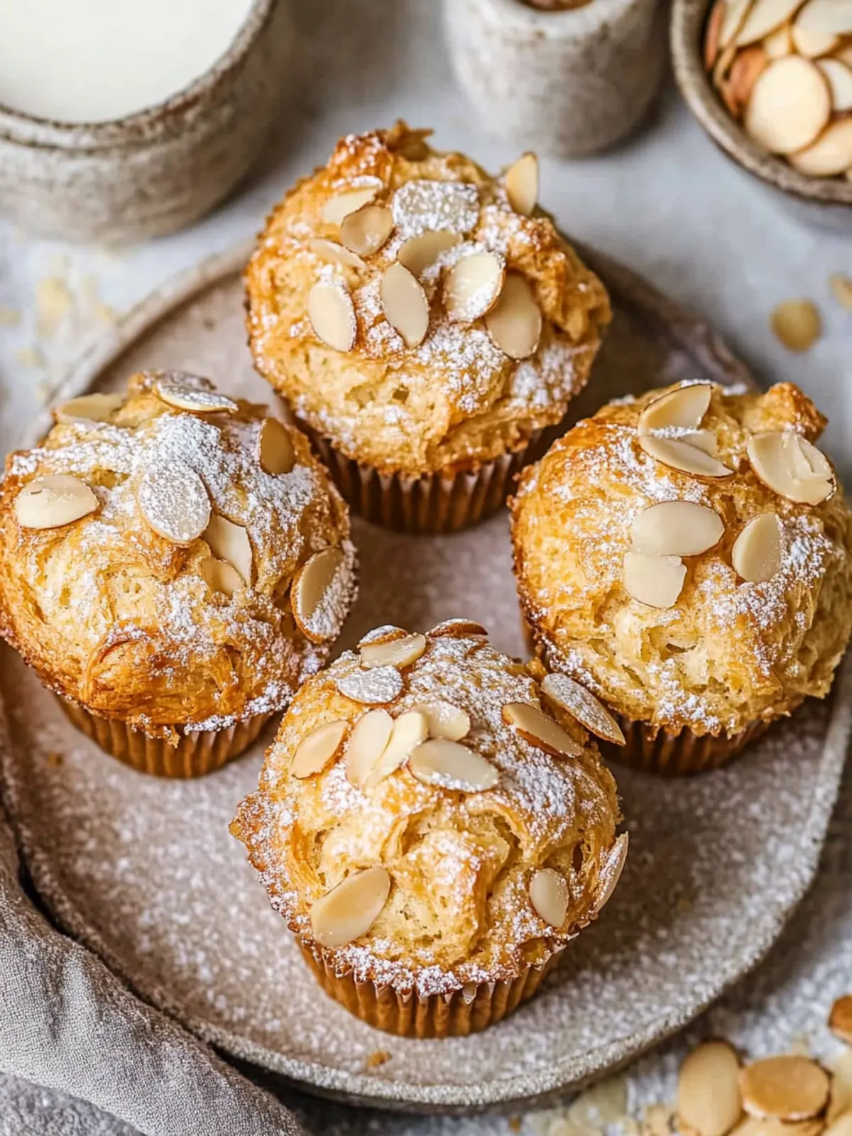 Irresistibly Soft Almond Croissant Muffins You’ll Love 3 Almond Croissant Muffins