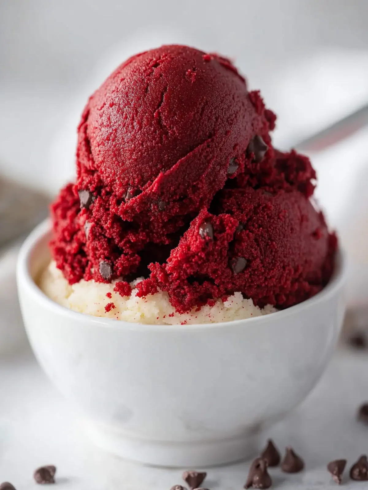 Indulge in Homemade Edible Red Velvet Cookie Dough Bliss 2 Edible Red Velvet Cookie Dough
