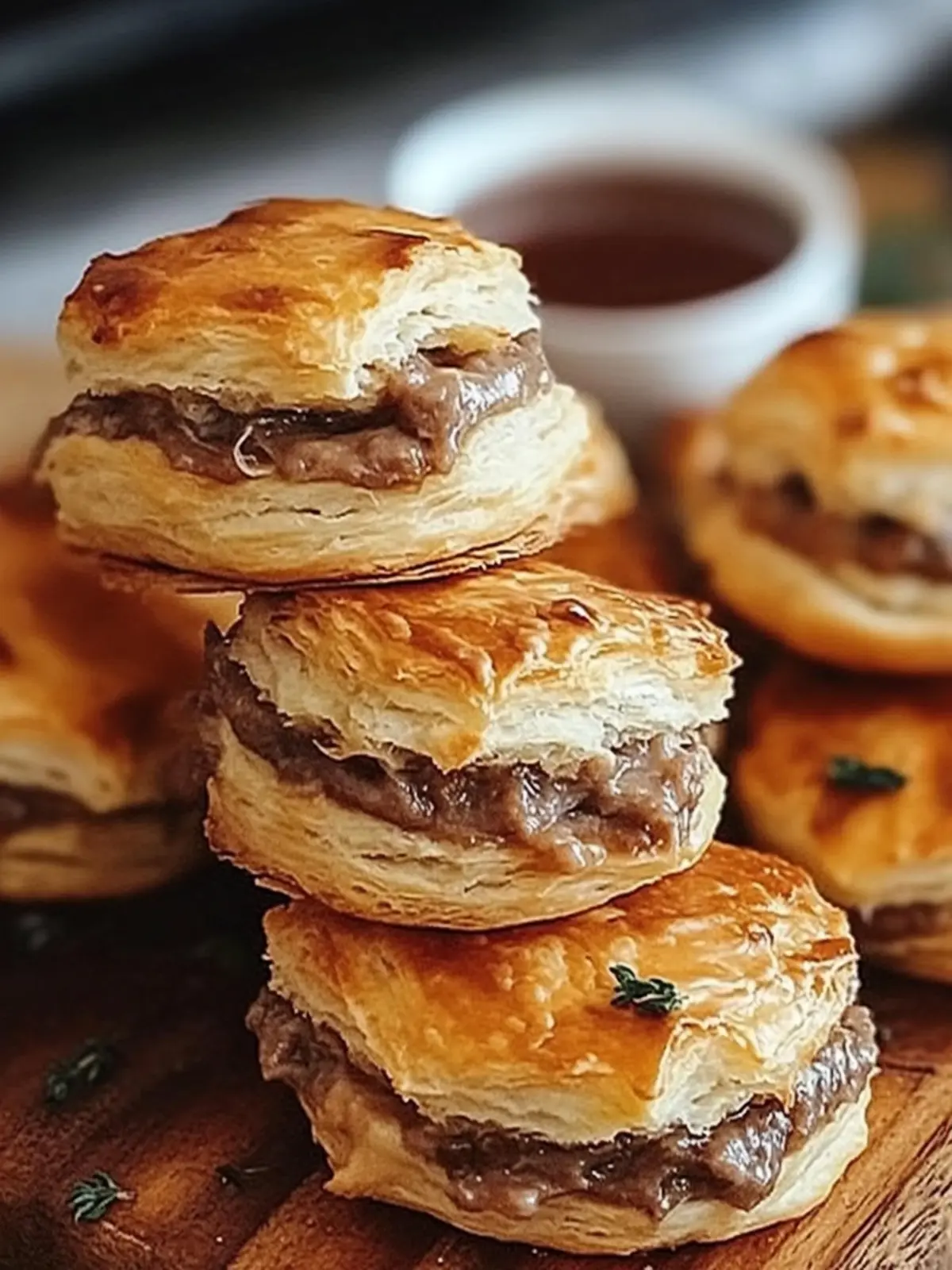 Savory French Dip Biscuits: A Quick Homemade Delight 2 French Dip Biscuits