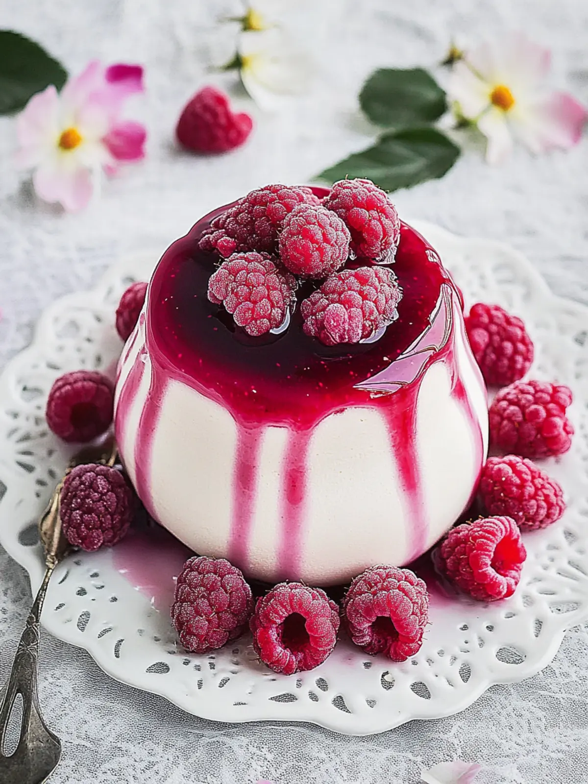 Delight in Raspberry Rose Flummery for a Dreamy Dessert 4 Raspberry Rose Flummery