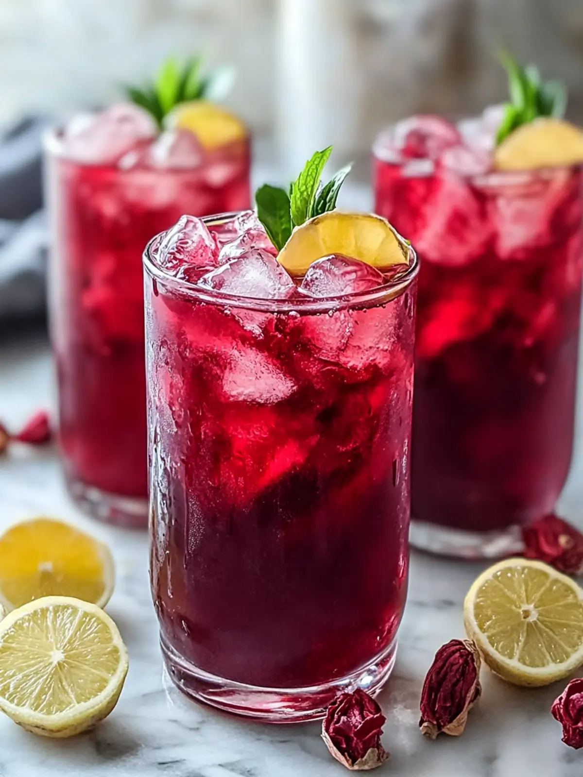 Refresh with Hibiscus Ginger Iced Tea: A Sweet Summer Sip 3 Hibiscus Ginger Iced Tea