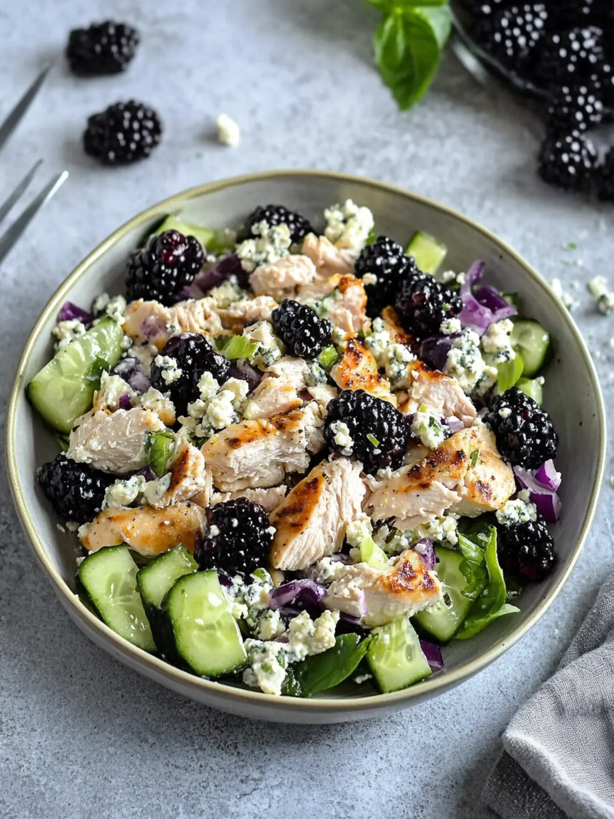 Delicious Low Carb Blackberry Cottage Cheese Chicken Salad 5 Low Carb Blackberry Cottage Cheese Chicken Salad