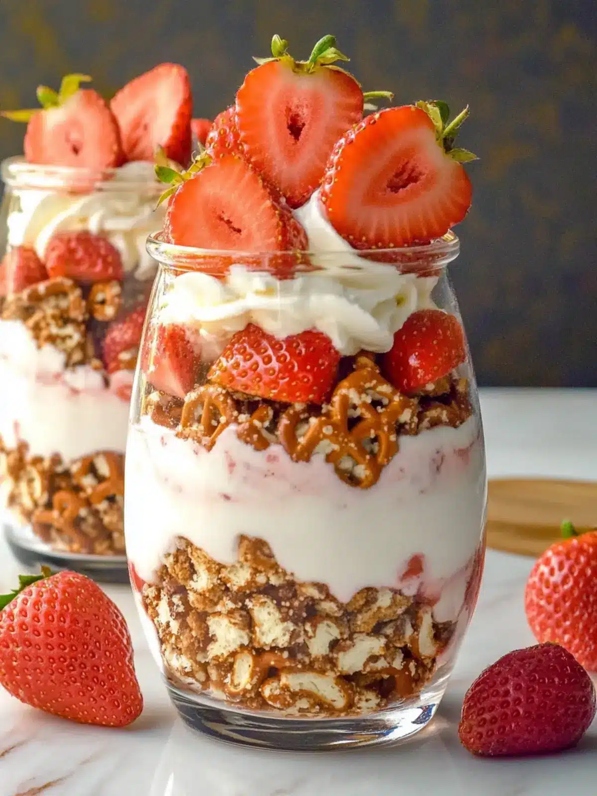 Strawberry Pretzel Salad Parfaits: A Sweet-Crunchy Delight 5 Strawberry Pretzel Salad Parfaits