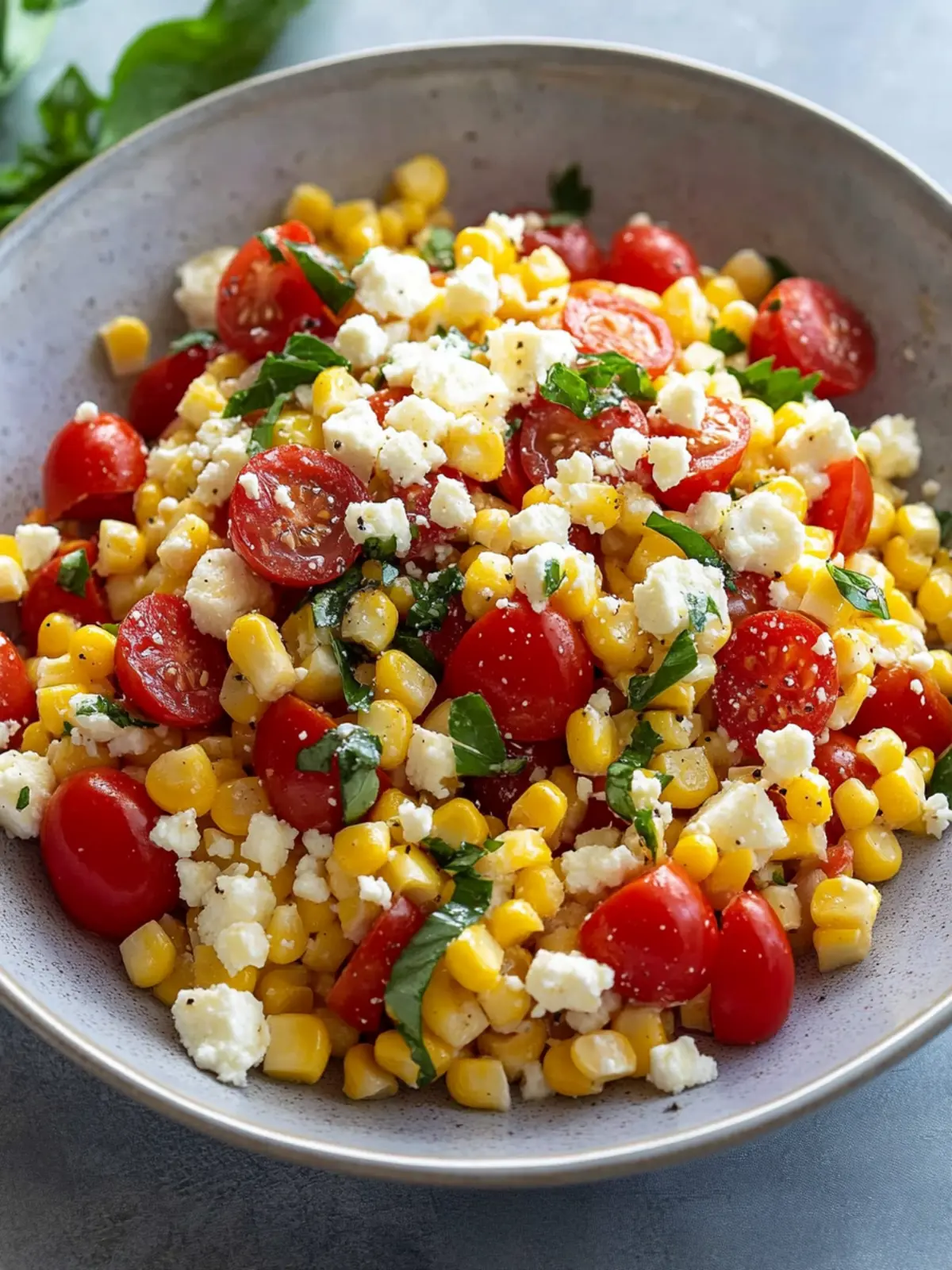 Delicious Corn, Tomato, and Feta Salad to Brighten Your Day 2 Corn, Tomato, and Feta Salad