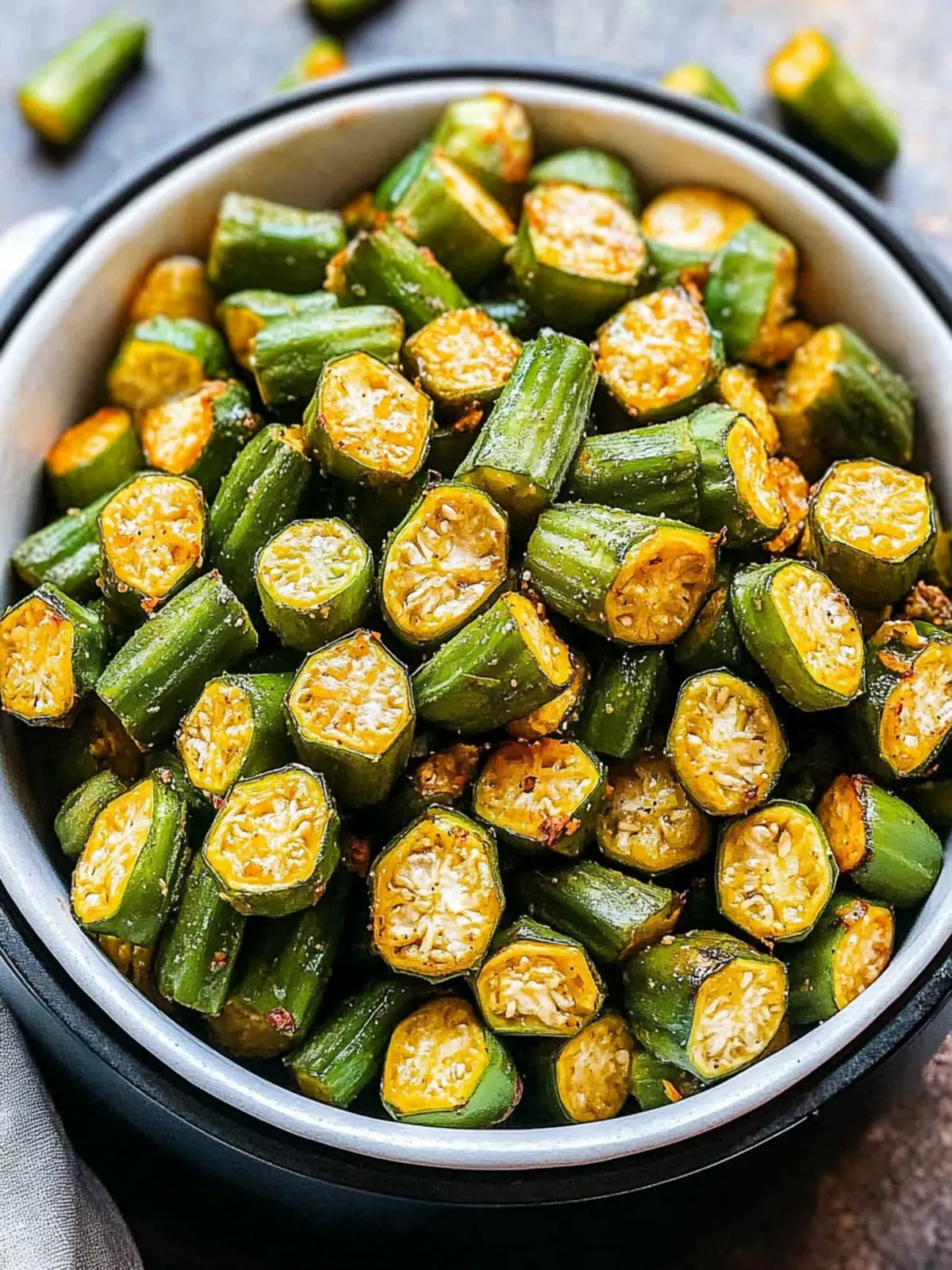 Crispy Air Fryer Okra That Will Change Your Snack Game 3 Air Fryer Okra