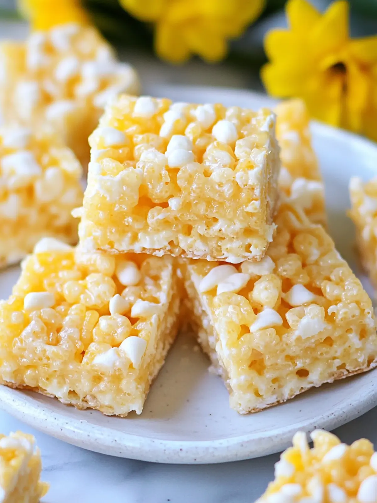 Tropical Hawaiian Rice Krispie Treats with Mango Glaze 5 Hawaiian Rice Krispie Treats