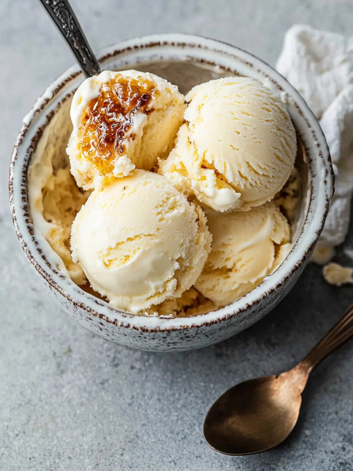 Indulge in Homemade Crème Brûlée Ice Cream Bliss 4 Homemade Crème Brûlée Ice Cream