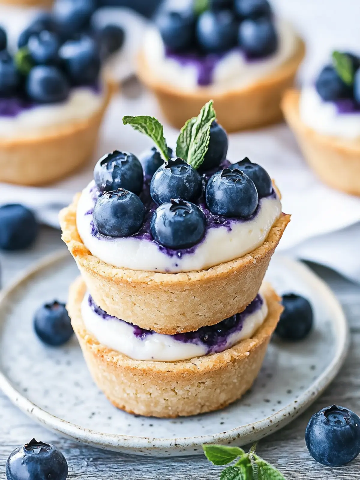 Delicious Blueberry Cheesecake Cookie Cups You'll Love 4 Blueberry Cheesecake Cookie Cups