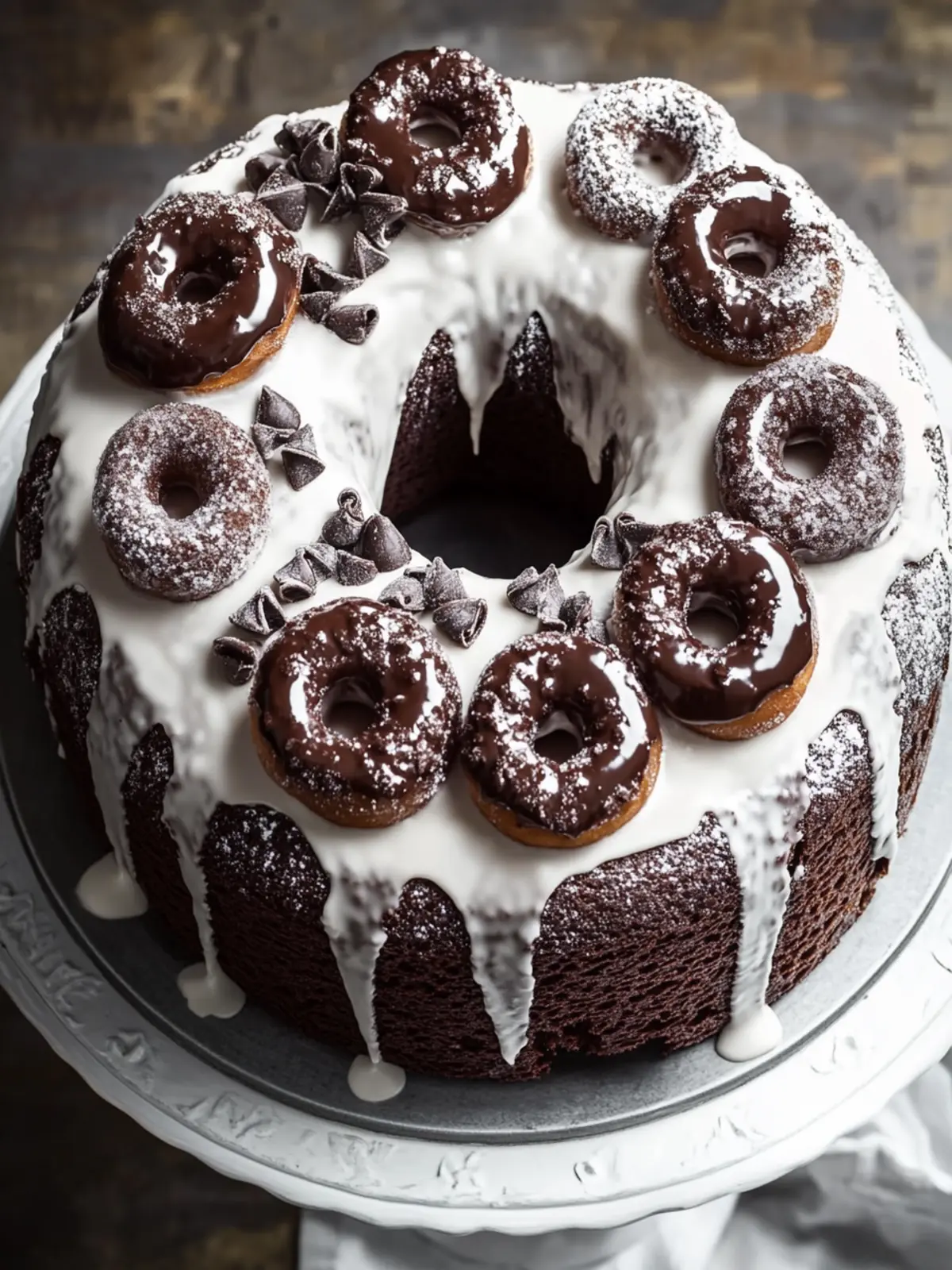 Decadent Chocolate Donut Cake That’ll Impress Your Guests 3 Chocolate Donut Cake