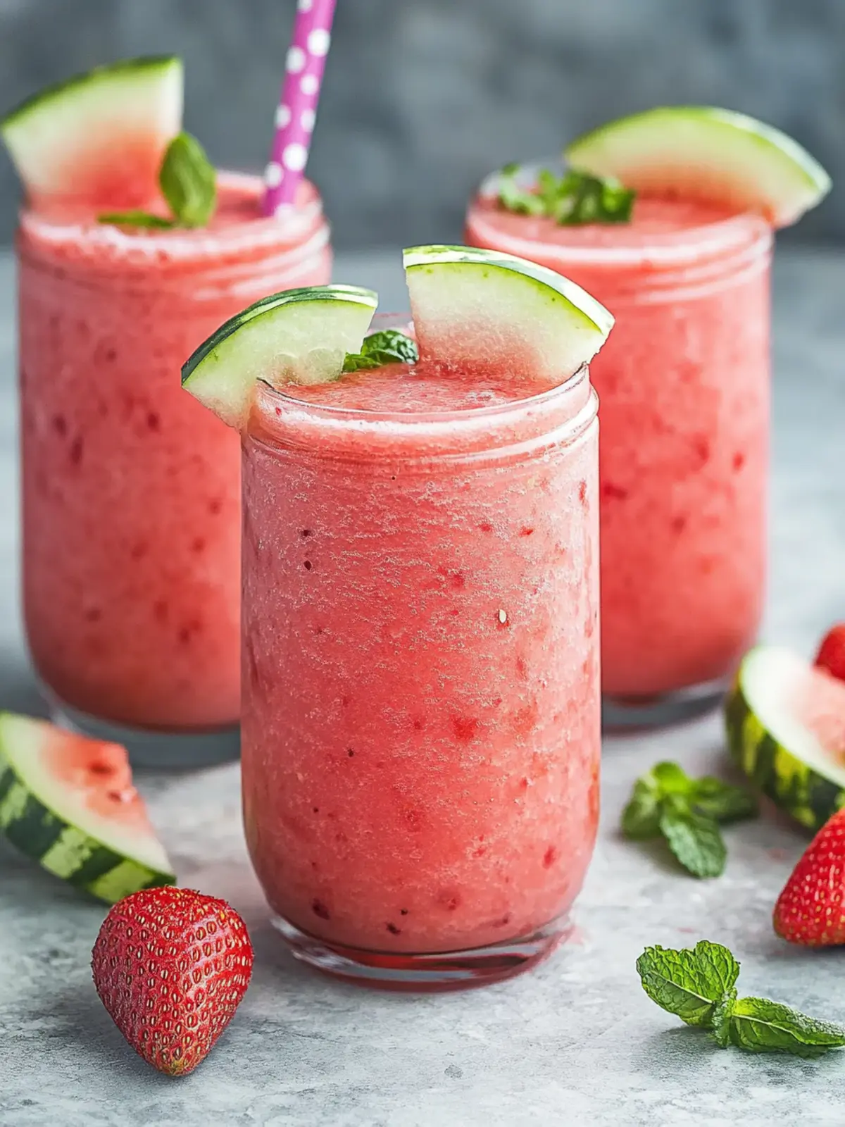 Refreshing Watermelon Strawberry Smoothie for Summer Bliss 2 Watermelon Strawberry Smoothie