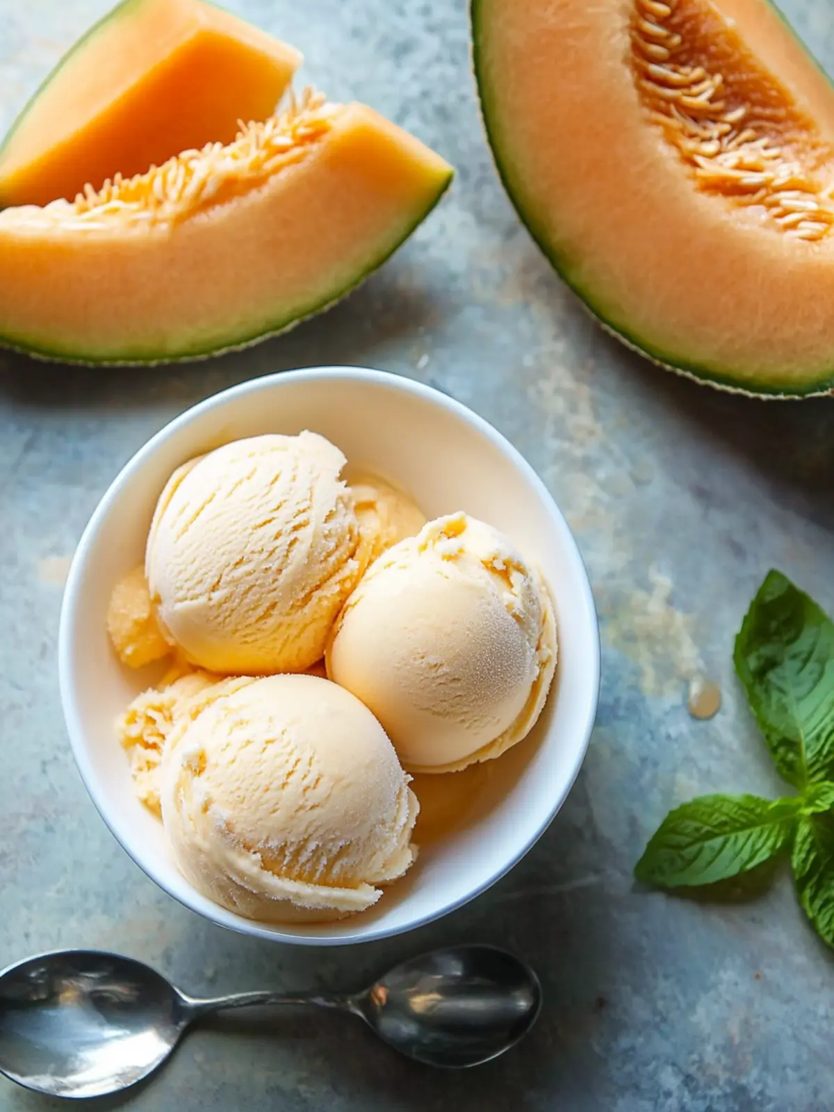 Delightful Cantaloupe Sea Salt Ice Cream for Summer Bliss 5 Cantaloupe Sea Salt Ice Cream