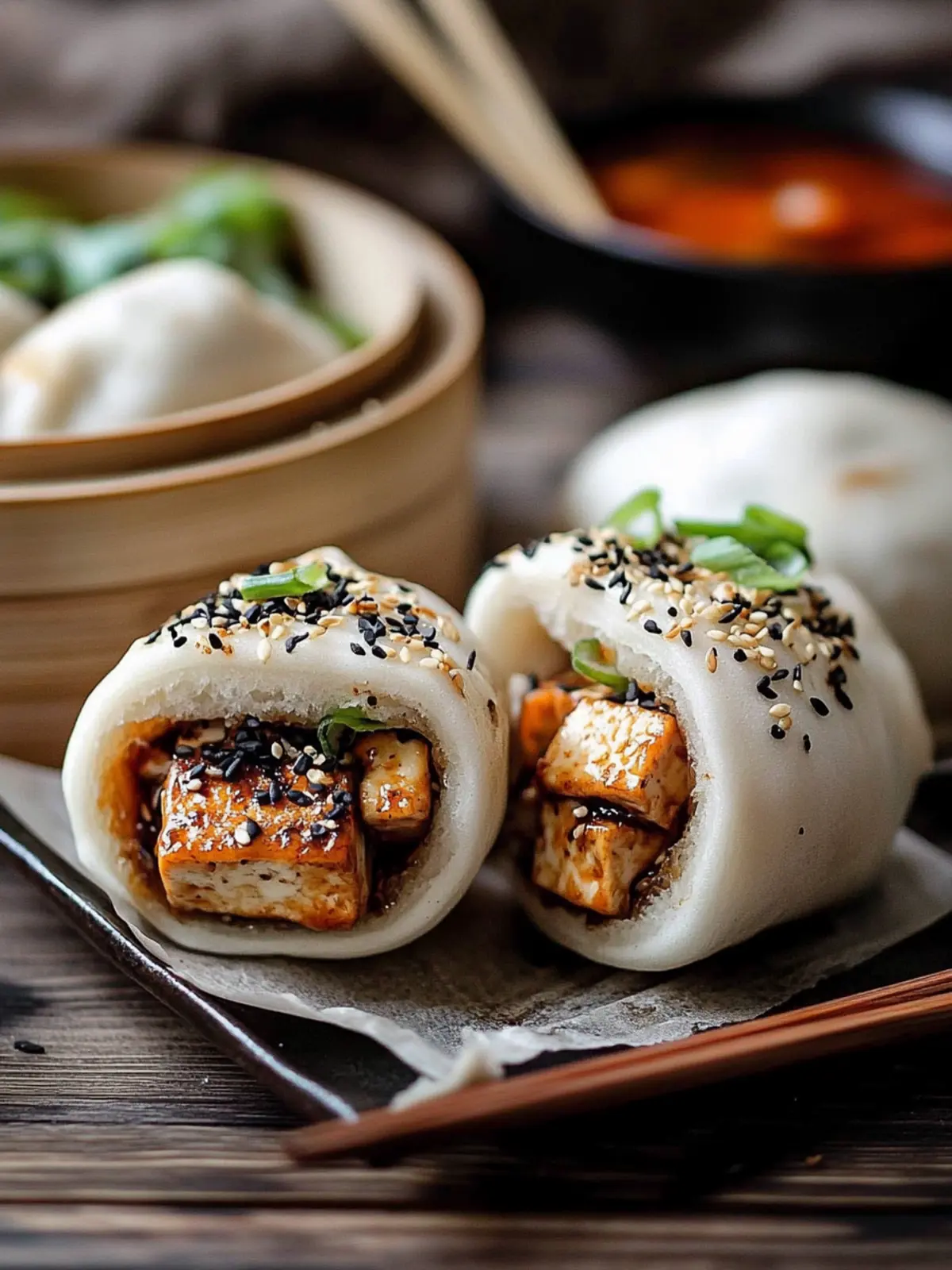 Deliciously Soft Steamed Vegan Hoisin Tofu Bao Recipe 2 Steamed Vegan Hoisin Tofu Bao