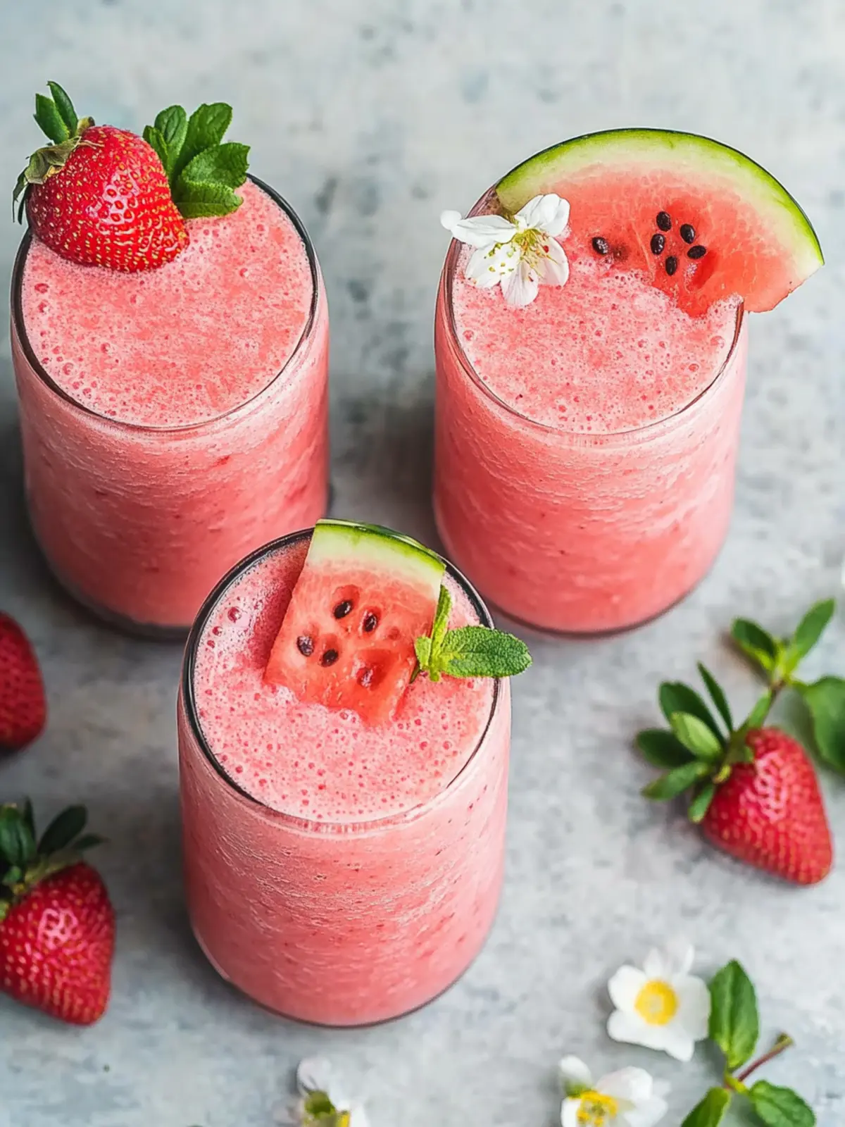 Refreshing Watermelon Strawberry Smoothie for Summer Bliss 4 Watermelon Strawberry Smoothie