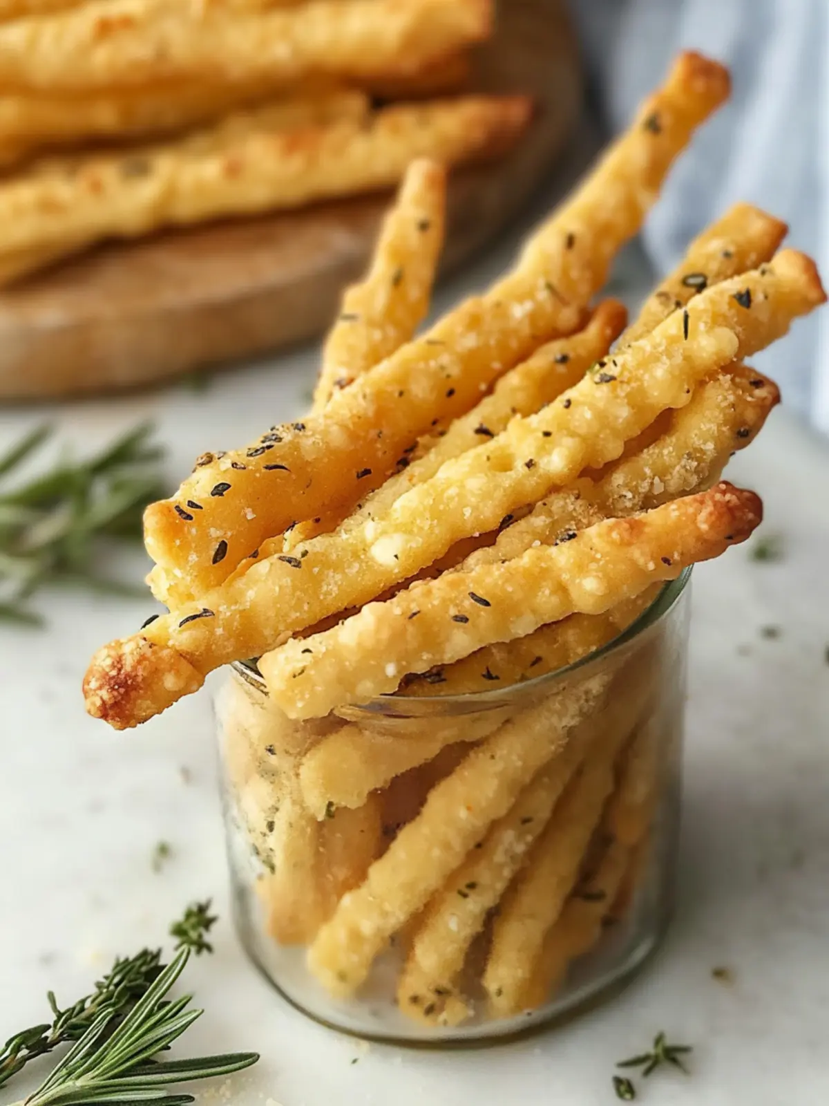 Cheddar & Herb Cheese Straws Perfect for Home Snacking Delight 5 Cheddar & Herb Cheese Straws