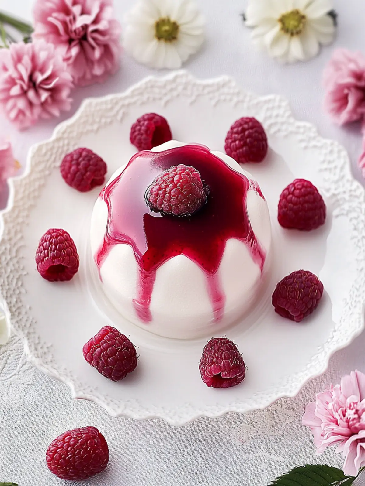 Delight in Raspberry Rose Flummery for a Dreamy Dessert 5 Raspberry Rose Flummery