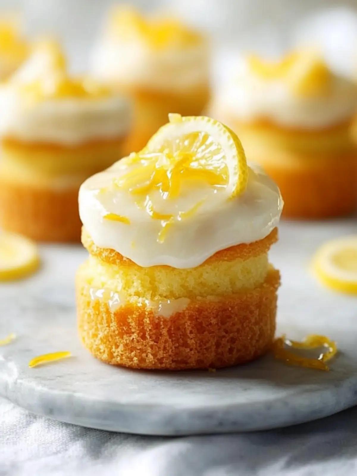 Deliciously Easy Mini Lemon Drizzle Cakes for Sweet Moments 4 Mini Lemon Drizzle Cakes