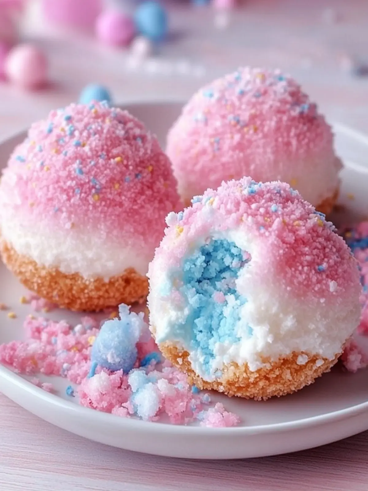 Deliciously Crispy Cotton Candy Cheesecake Bombs to Savor 3 Crispy Cotton Candy Cheesecake Bombs