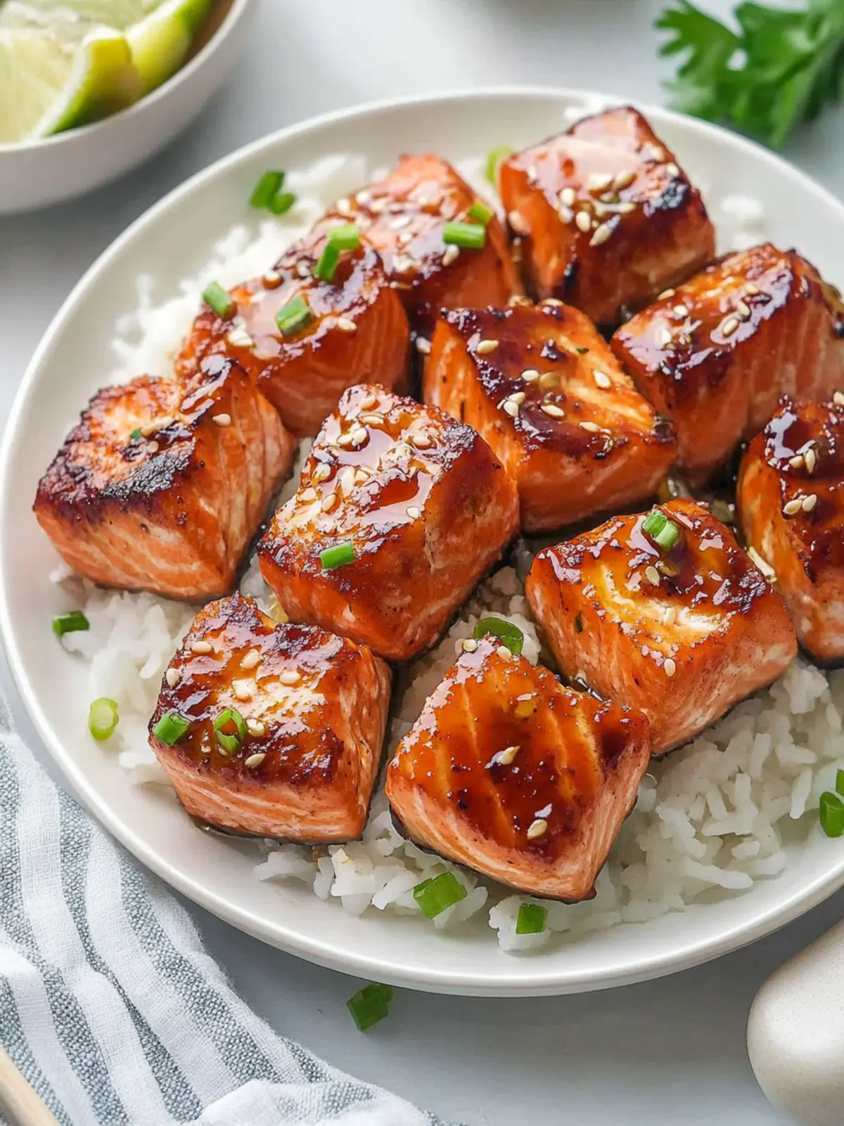 Irresistible Honey Garlic Salmon Bites Ready in 25 Minutes 4 Honey Garlic Salmon Bites