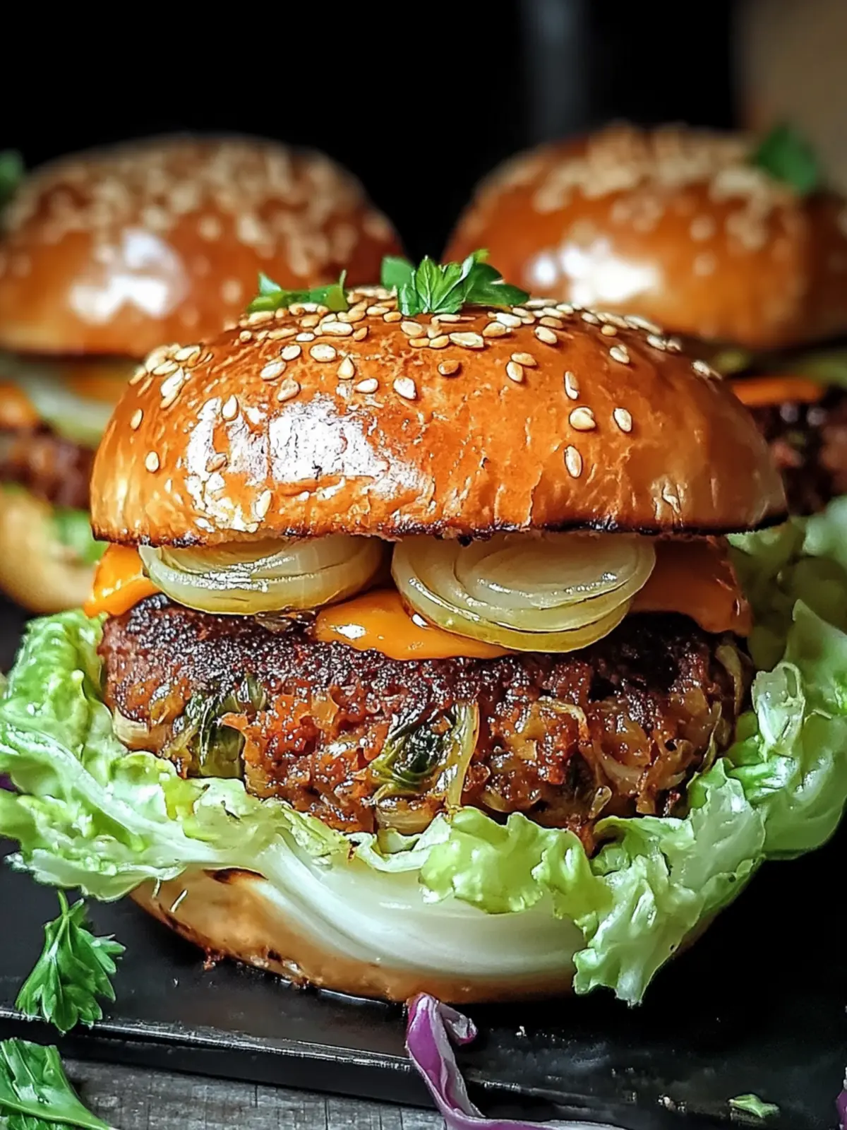 Savory Oven Baked Cabbage Burger for a Fun Twist on Dinner 4 Oven Baked Cabbage Burger