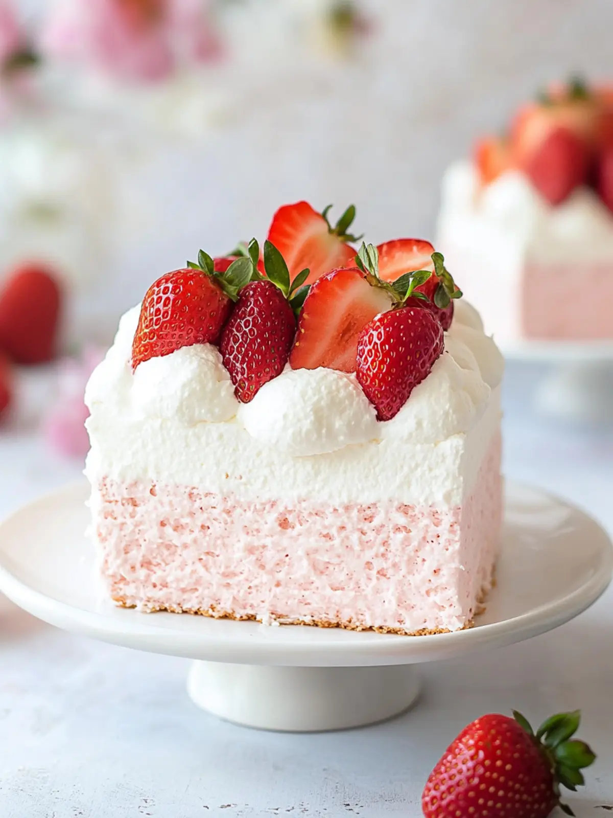 Make Effortless Strawberry Cloud Cake in Just 3 Ingredients 5 Strawberry Cloud Cake