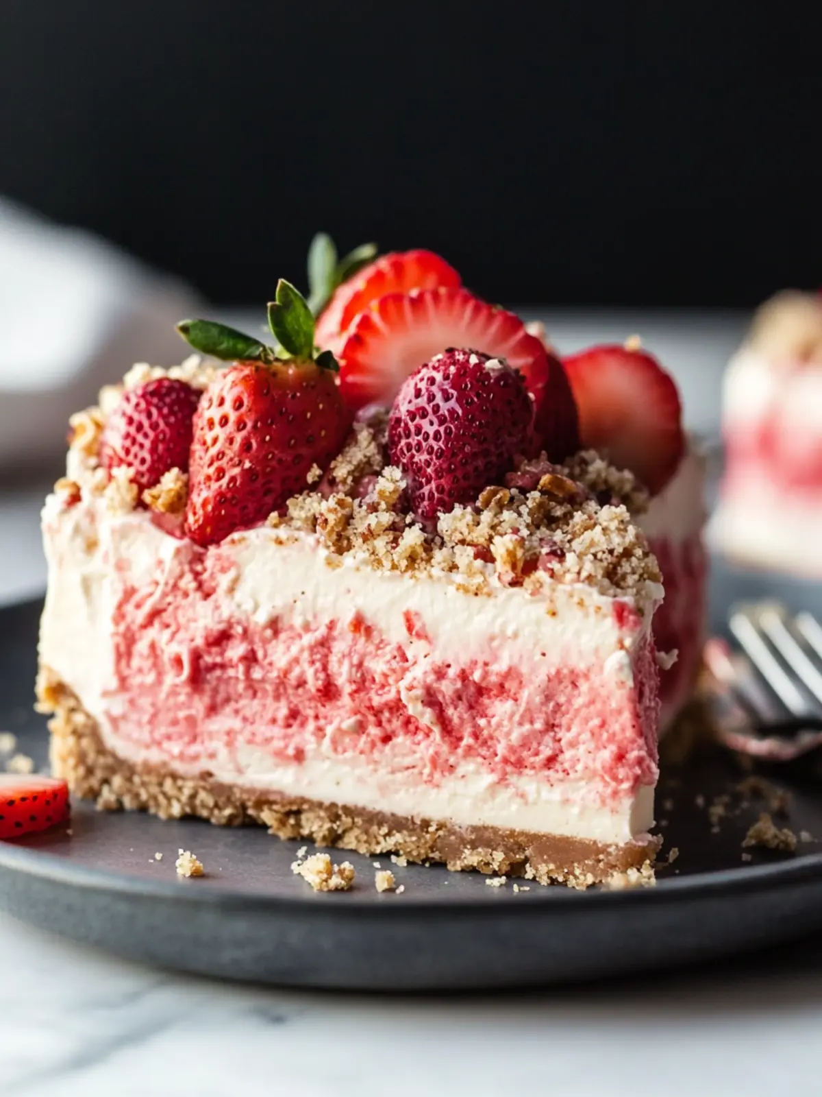 Vegan Strawberry Crunch Cheesecake That'll Wow Your Guests 5 Strawberry Crunch Cheesecake