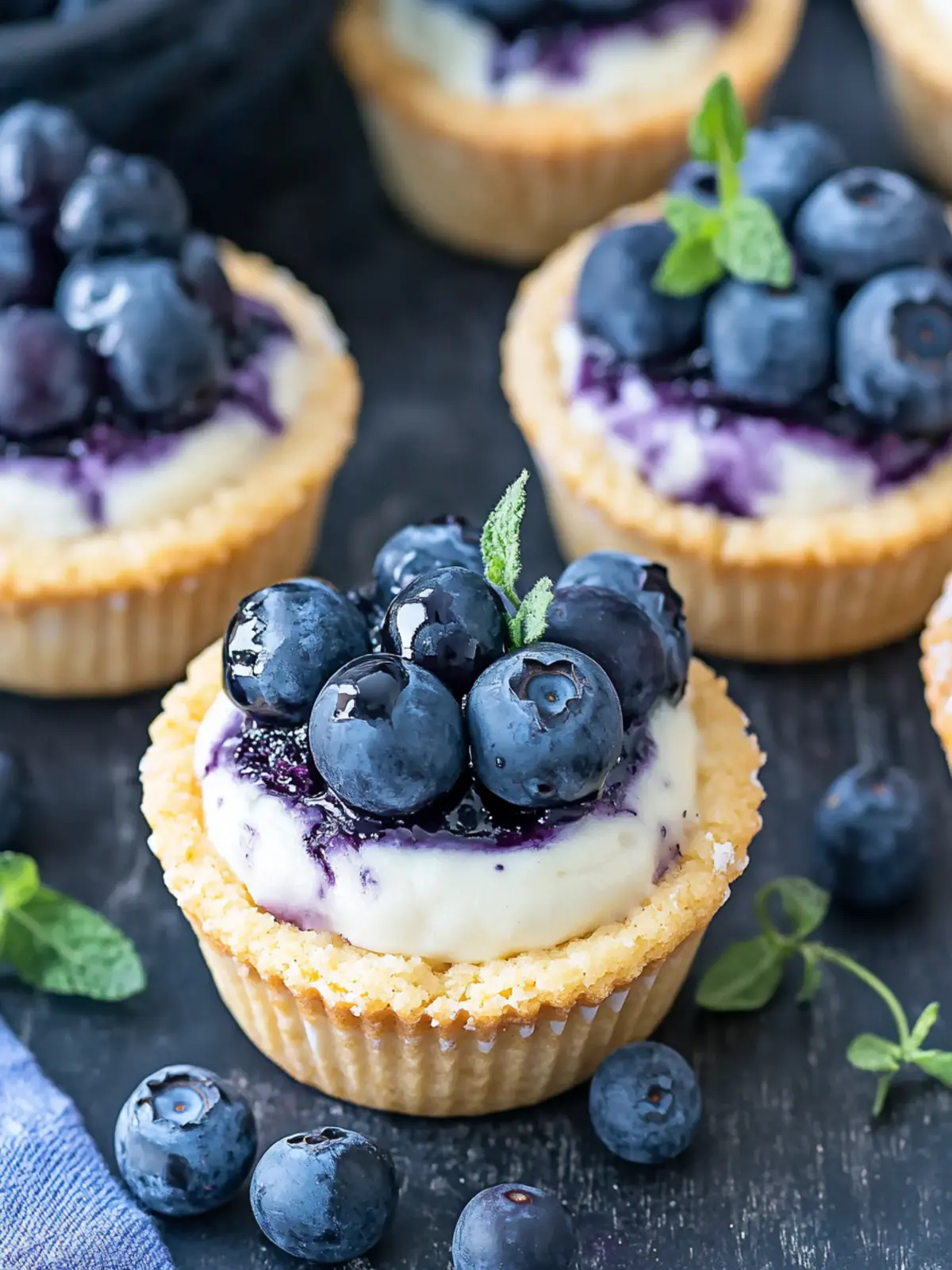 Delicious Blueberry Cheesecake Cookie Cups You'll Love 2 Blueberry Cheesecake Cookie Cups