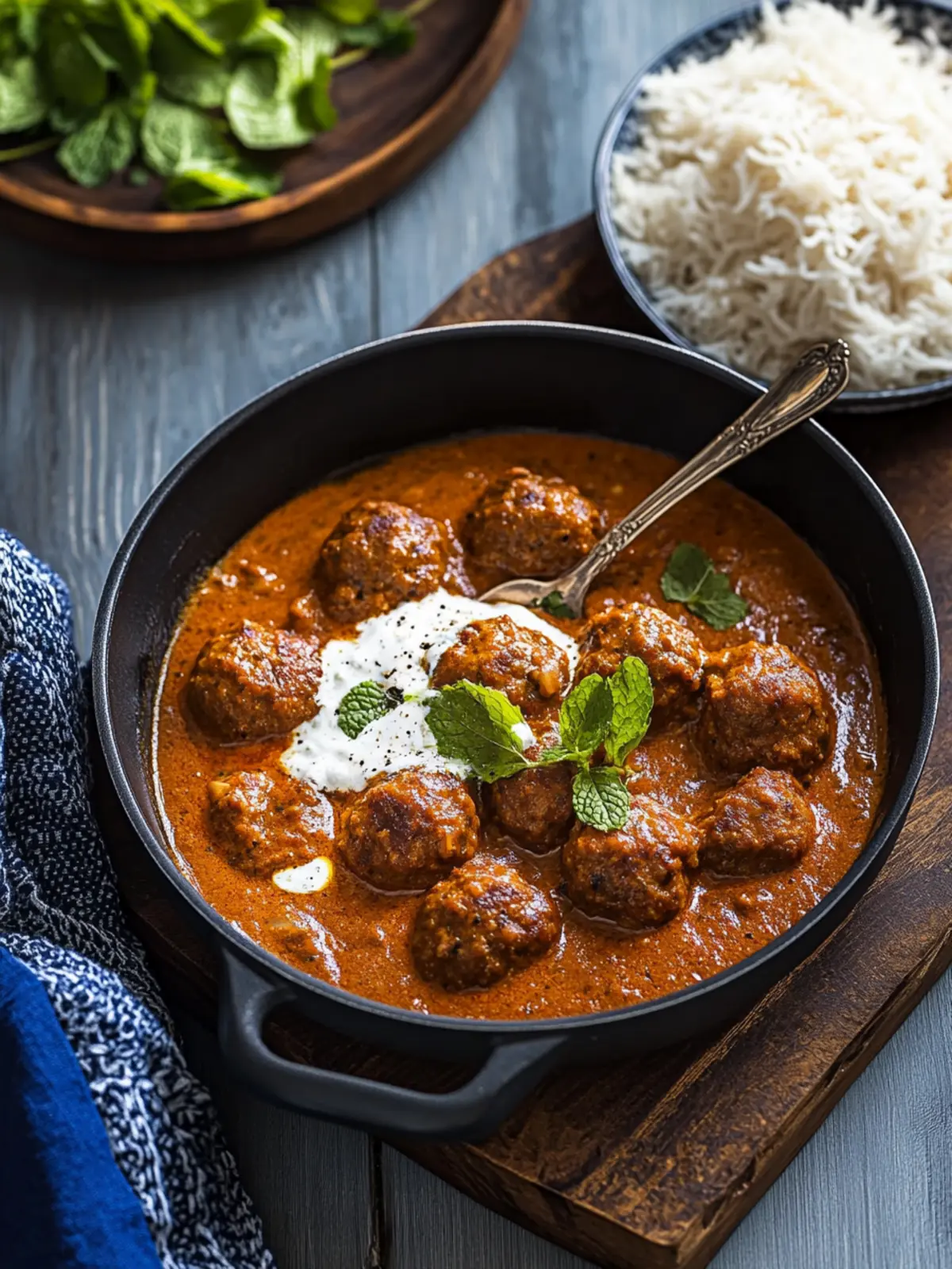 Lamb Kofta Curry with Mint Yoghurt: A Flavorful Journey Home 4 Lamb Kofta Curry with Mint Yoghurt