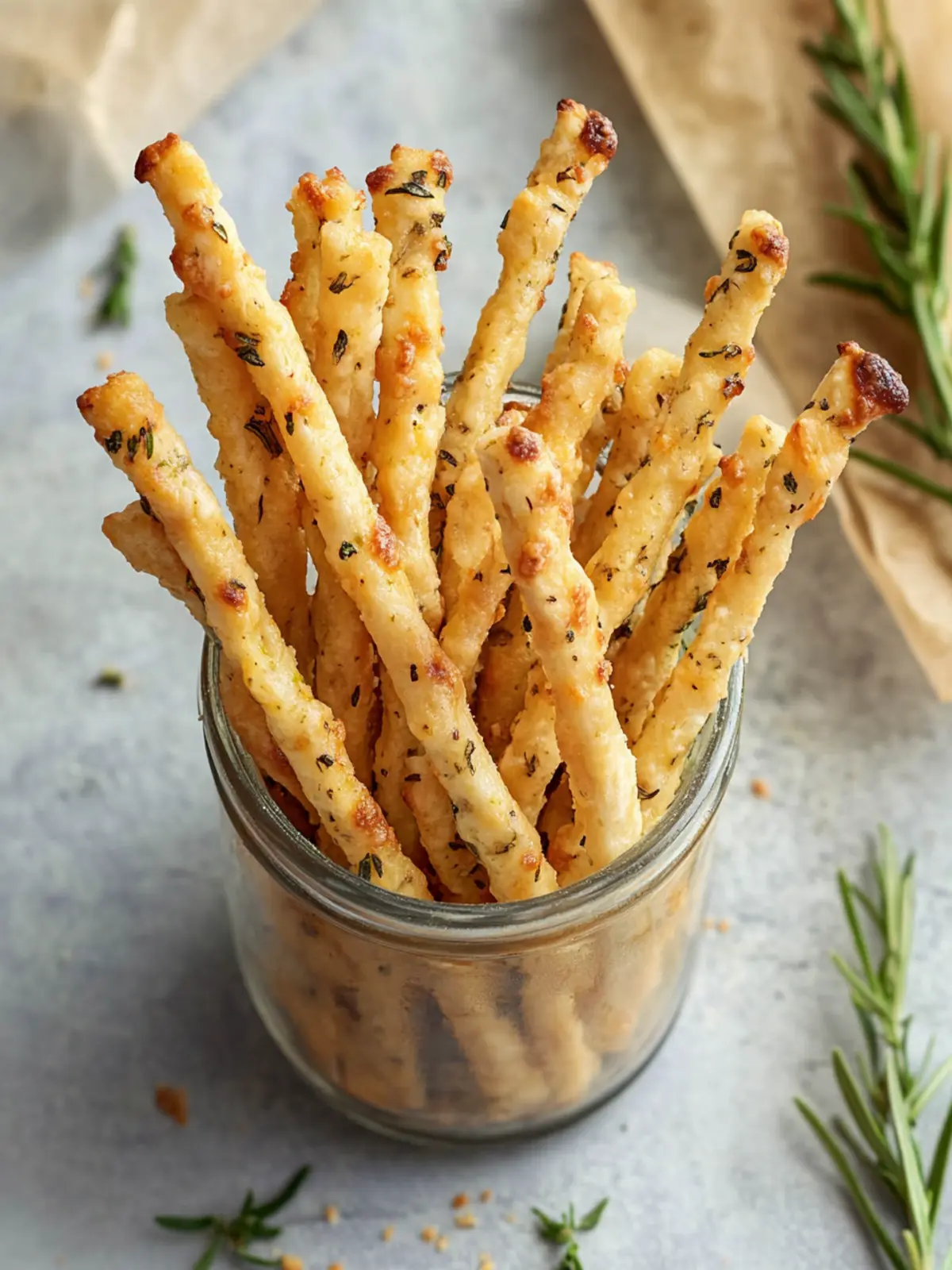 Cheddar & Herb Cheese Straws Perfect for Home Snacking Delight 4 Cheddar & Herb Cheese Straws