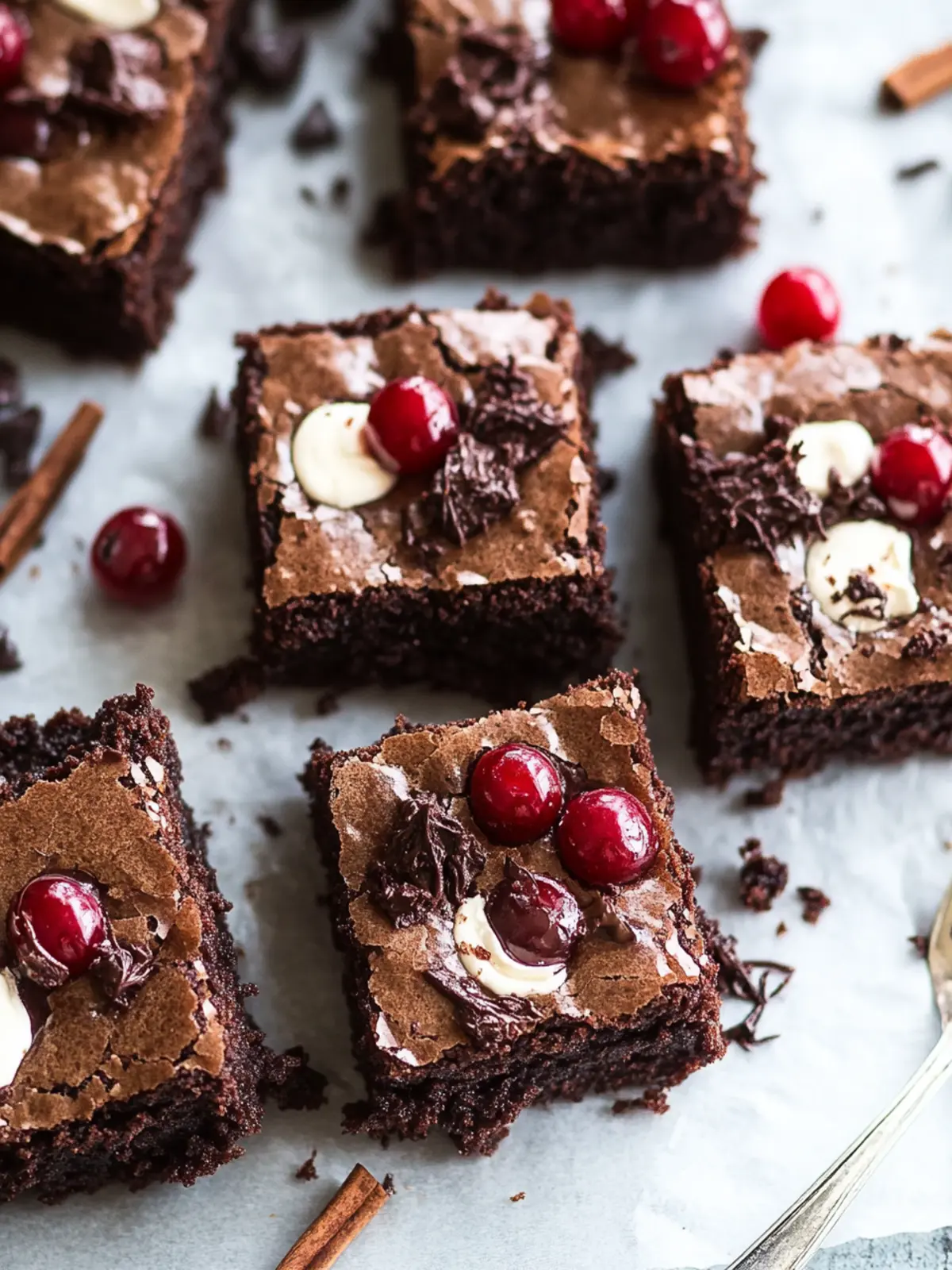 Decadent Black Forest Brownies with Cherry Bliss Delight 2 Black Forest Brownies